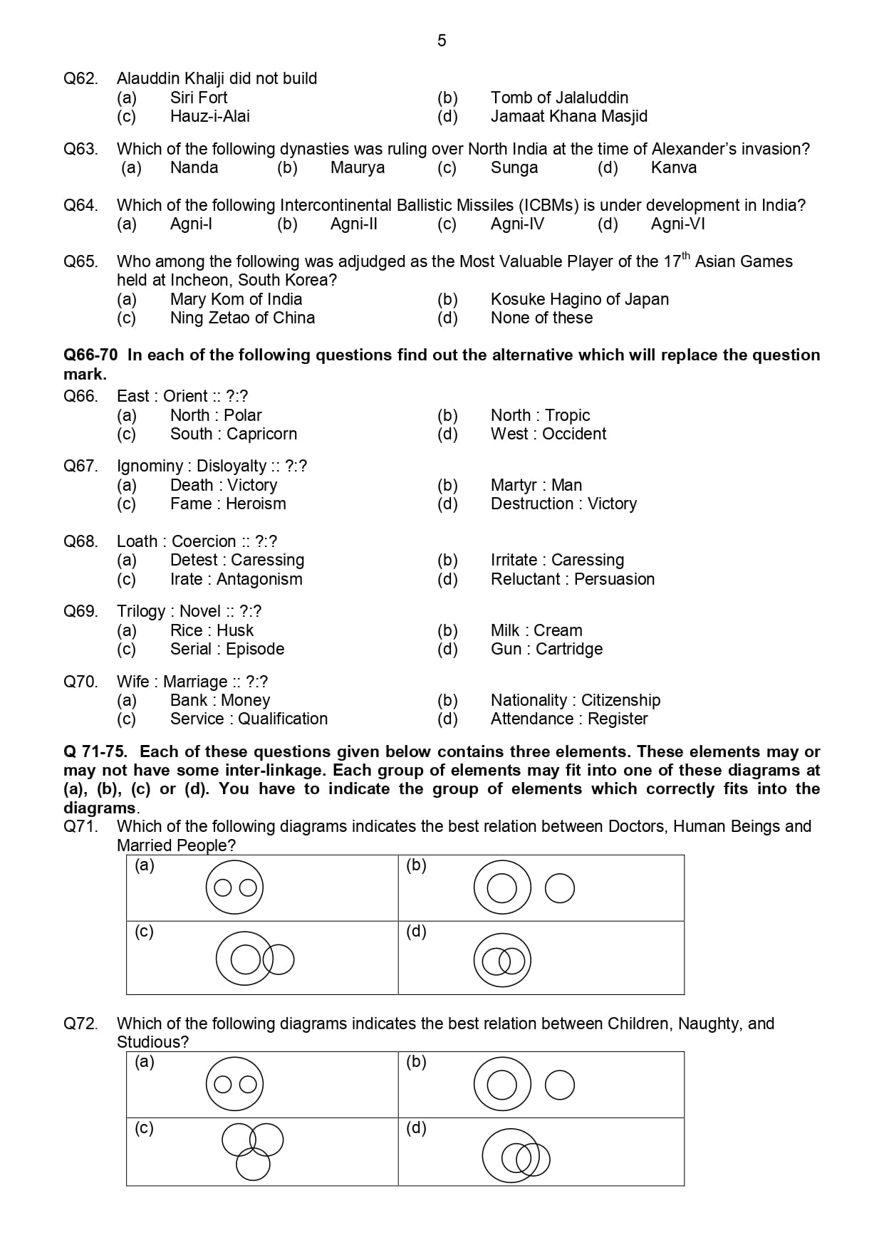 AFCAT 2022 Model Paper — page 5