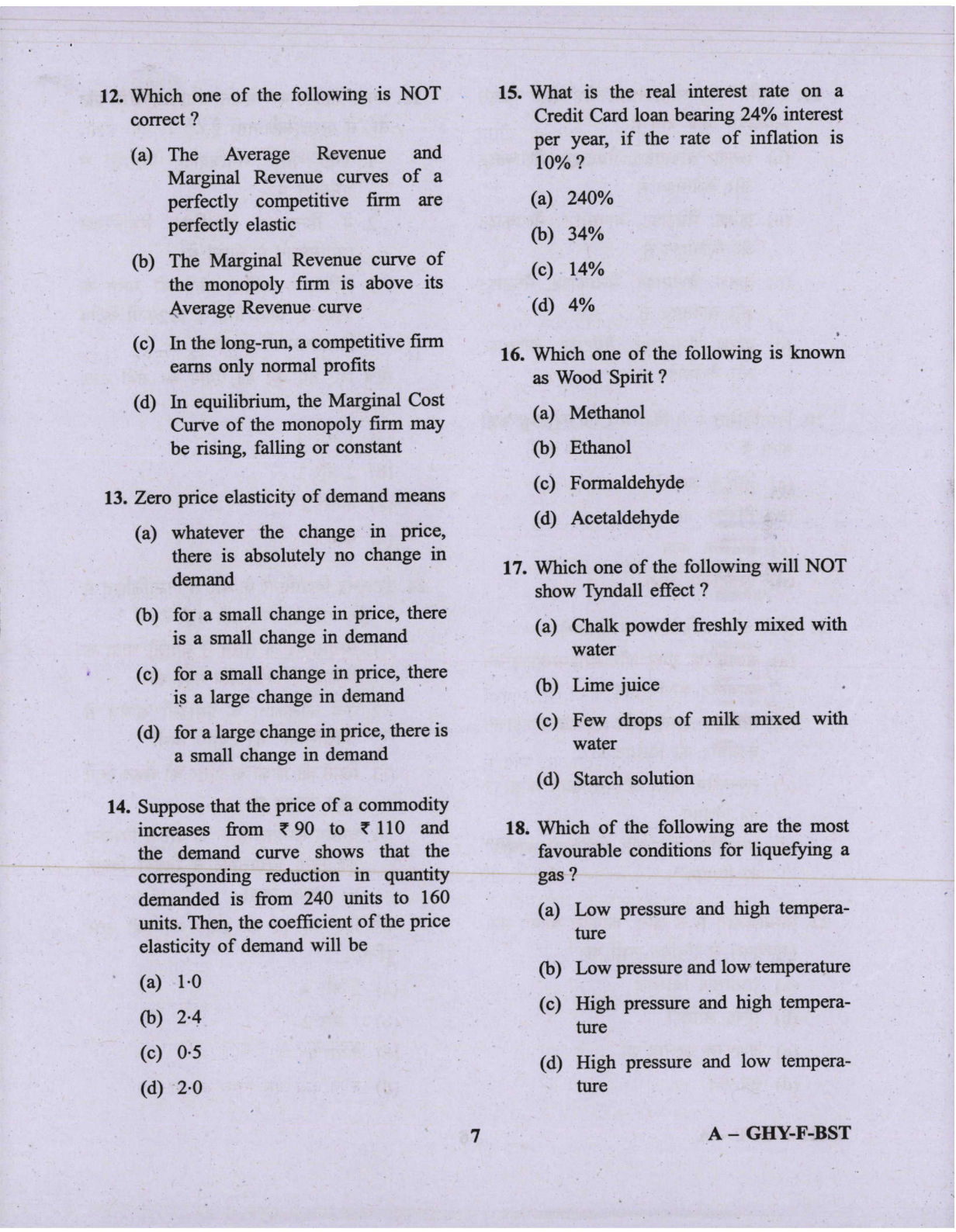 CAPF AC Question Paper-1 2019 — page 7 of 48