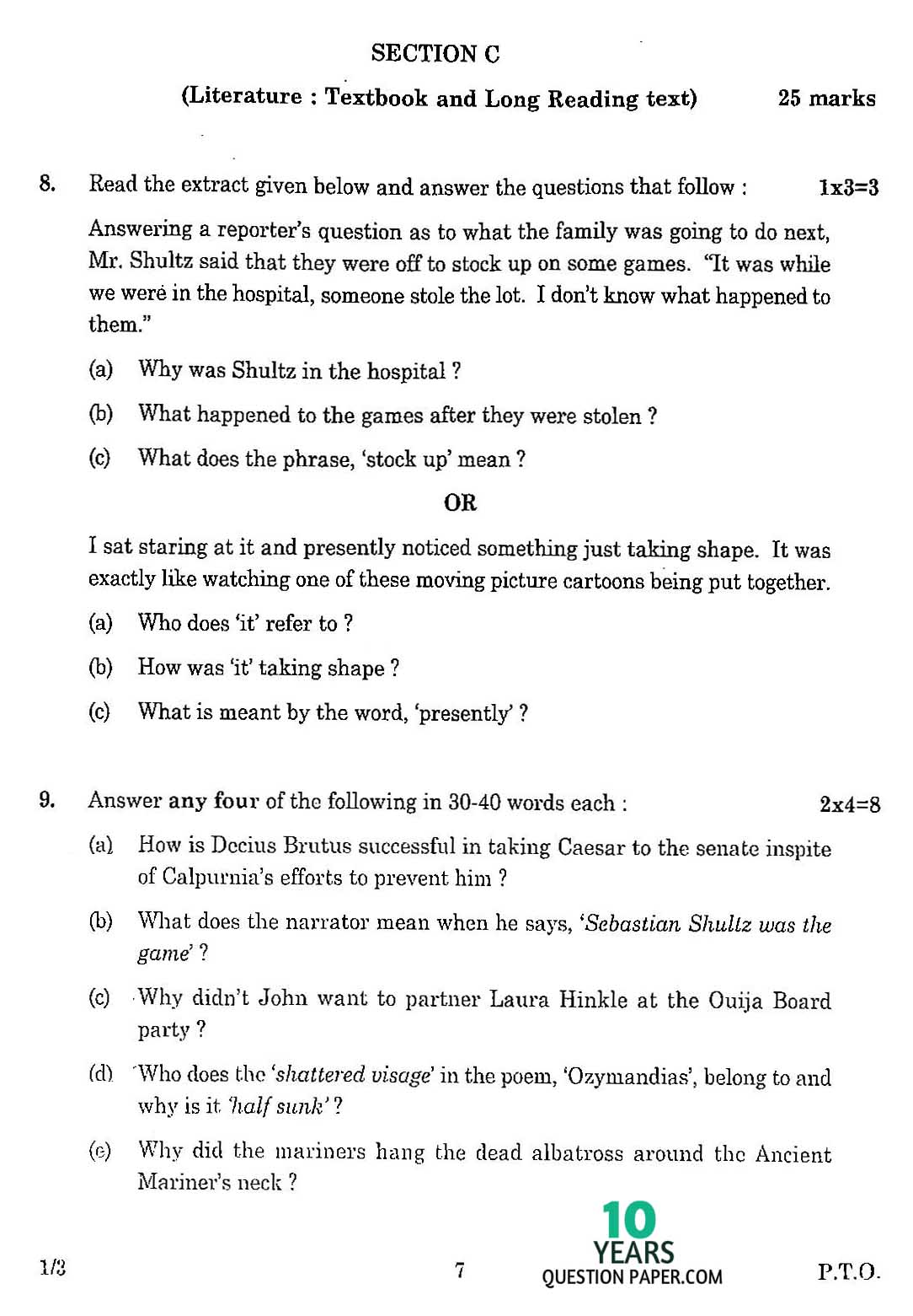 CBSE Class X 2016 English Communicative Question Paper CBSE Class 10 English Communicative 2016 Question Paper