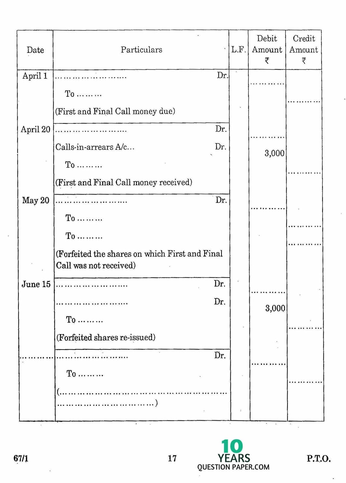 CBSE Class 12 Accountancy 2016 Question Paper