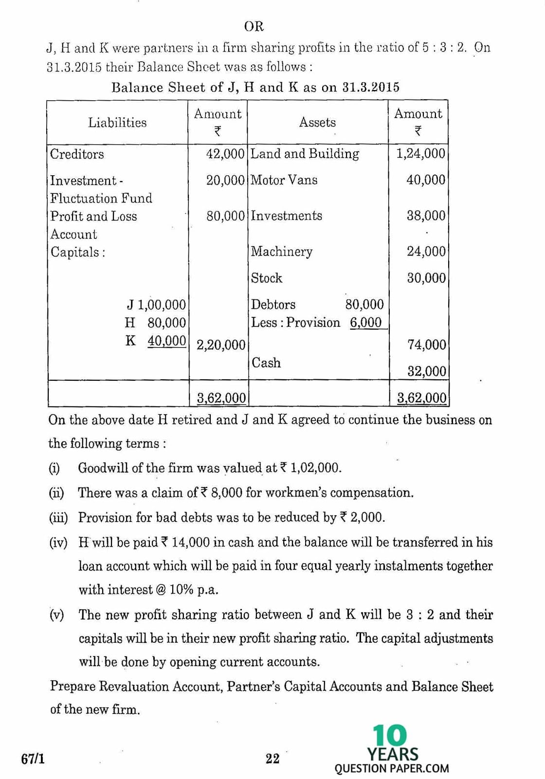 CBSE Class 12 Accountancy 2016 Question Paper