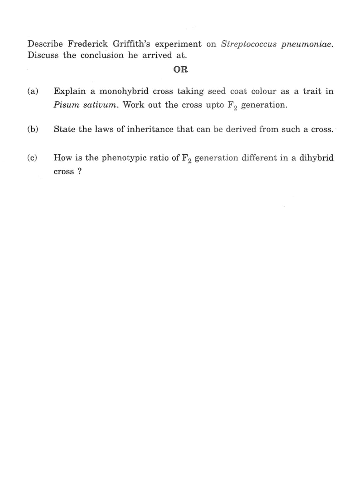 CBSE Class 12 Biology 2014 Question Paper