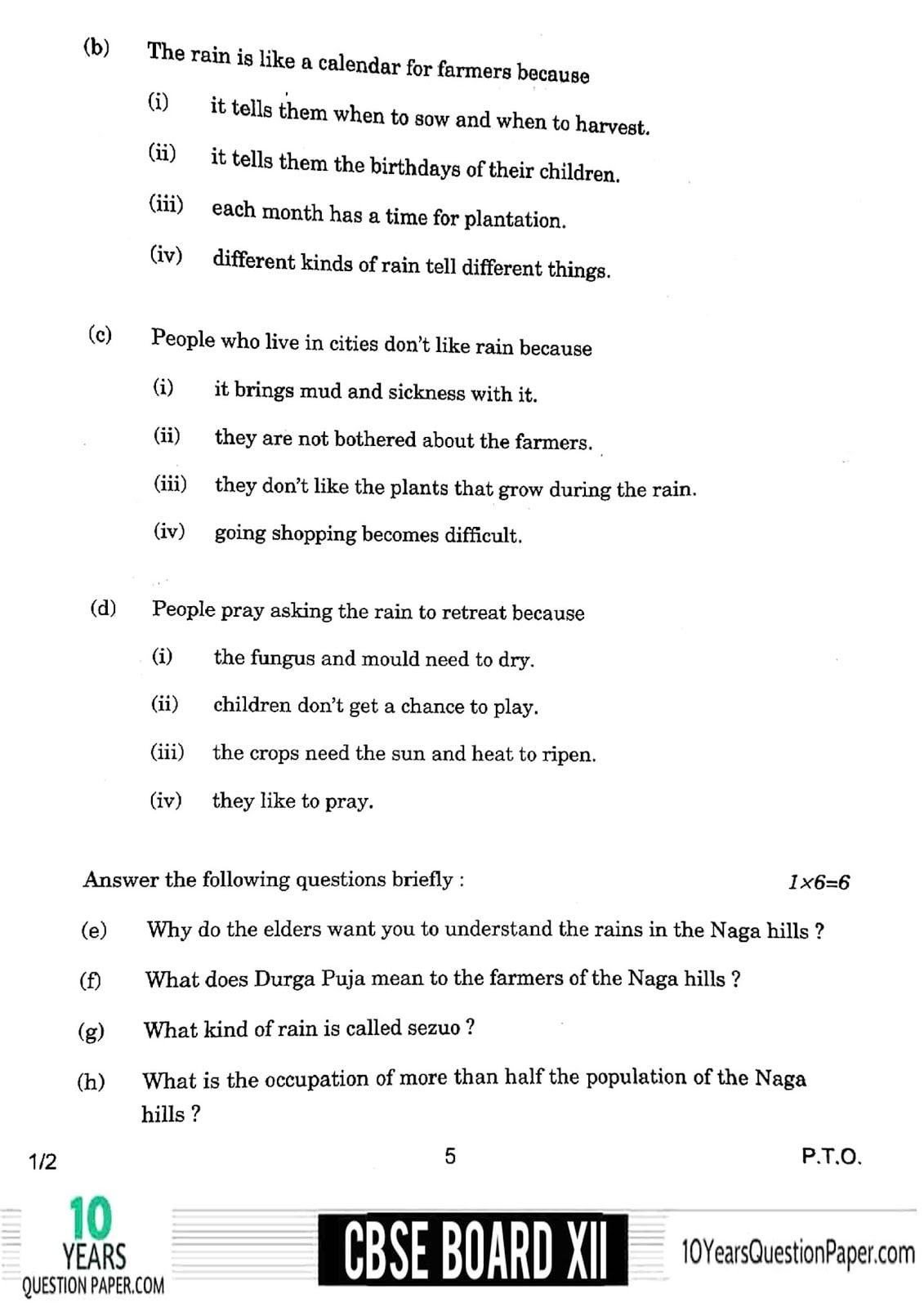 CBSE Class 12 English Core 2018 Question Paper