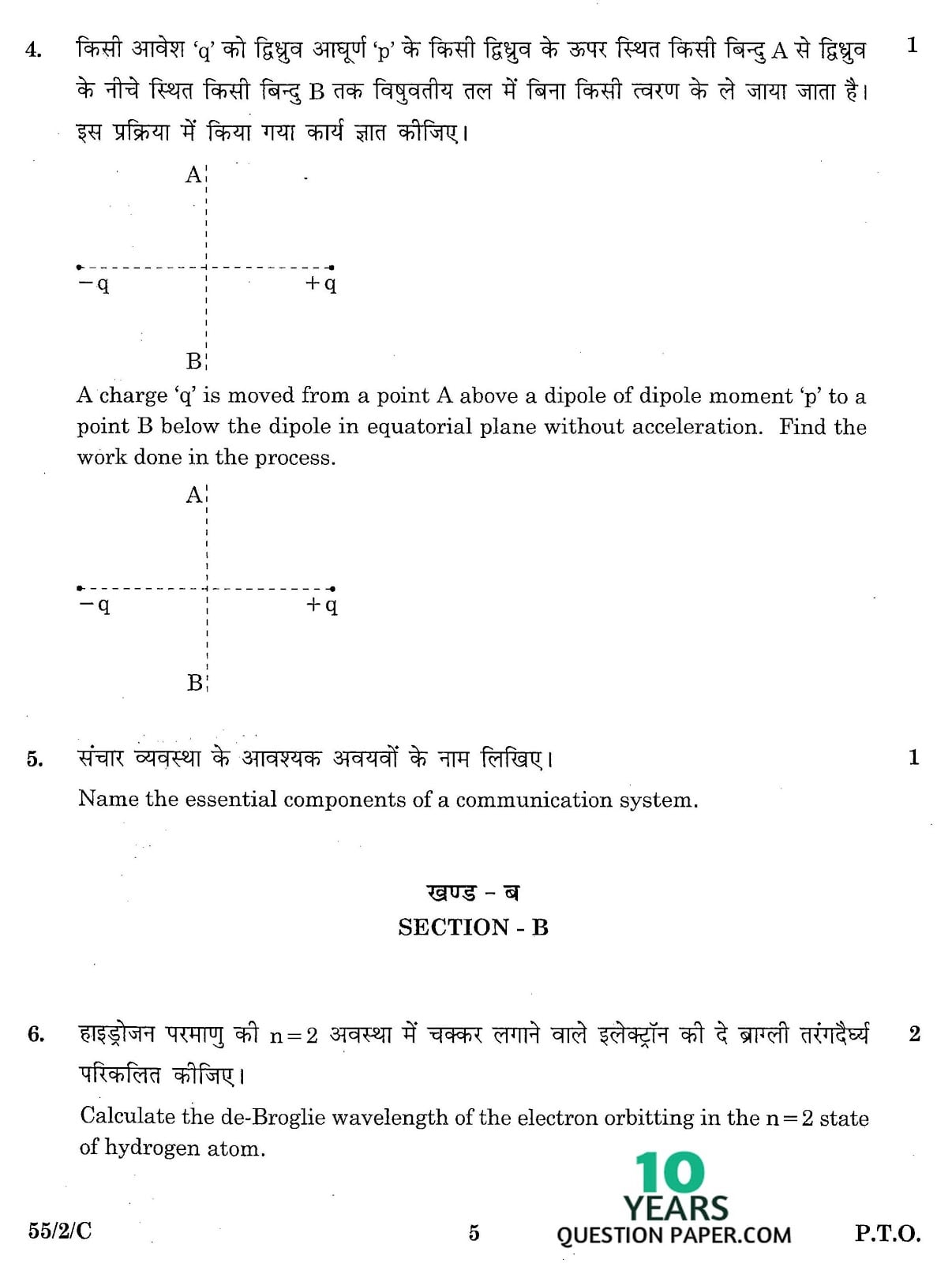 CBSE Class 12 Physics 2016 Question Paper