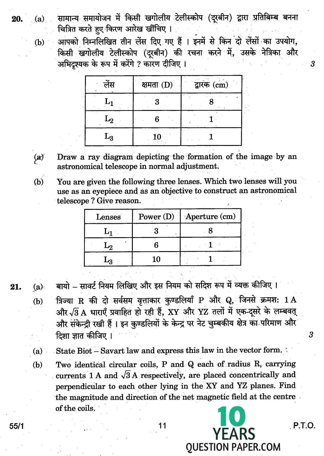 CBSE Class 12 Physics 2017 Question Paper