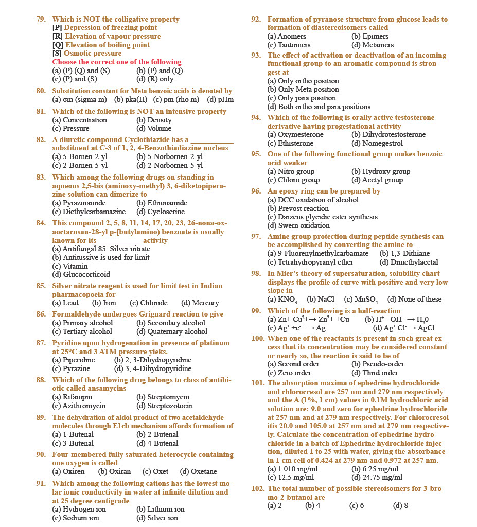 GPAT Question Paper 2021 — page 6