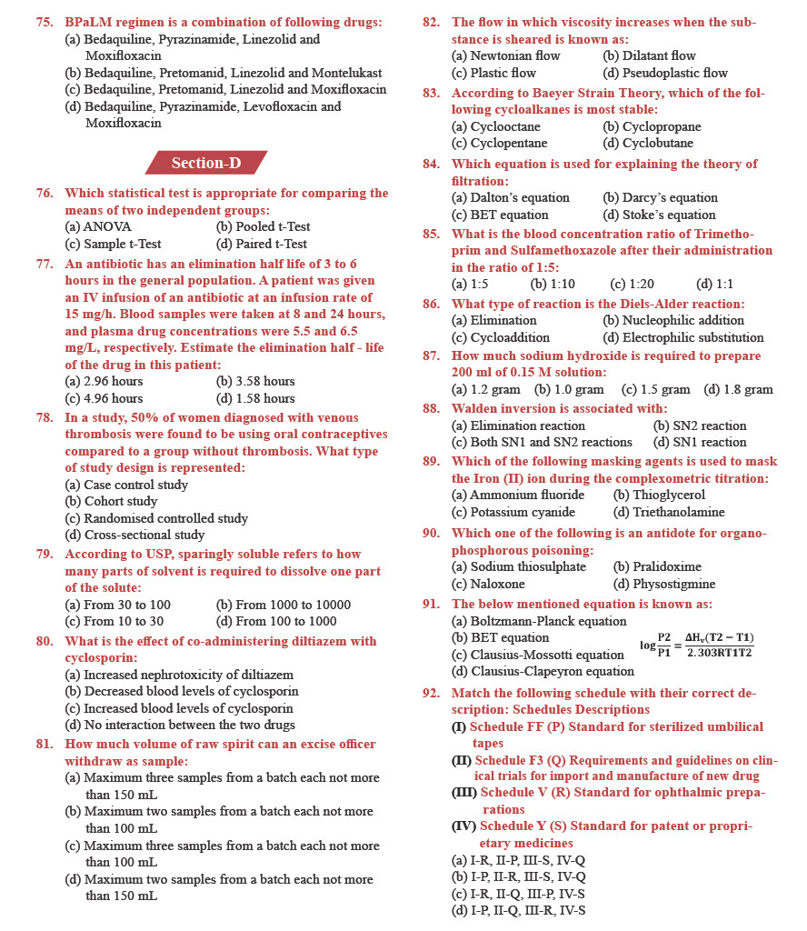 GPAT Question Paper 2025 — page 5