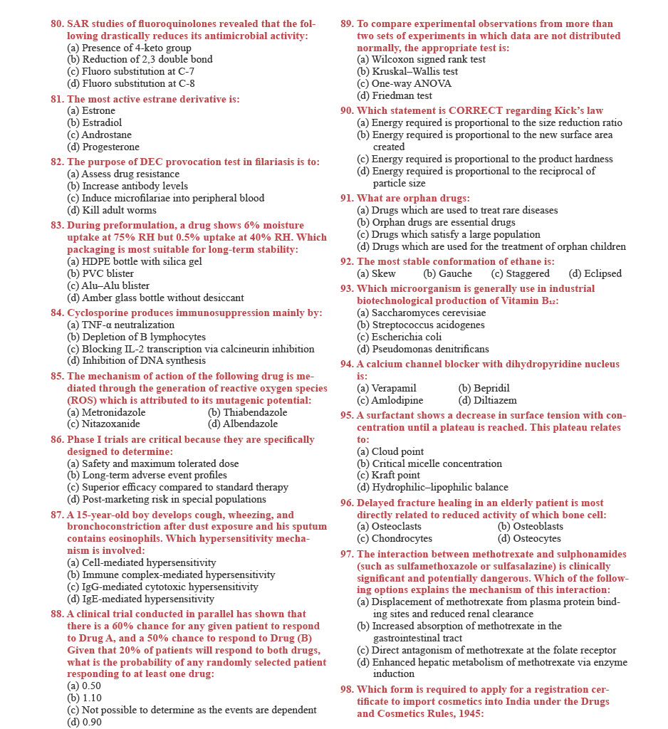 GPAT Question Paper 2026 — page 5
