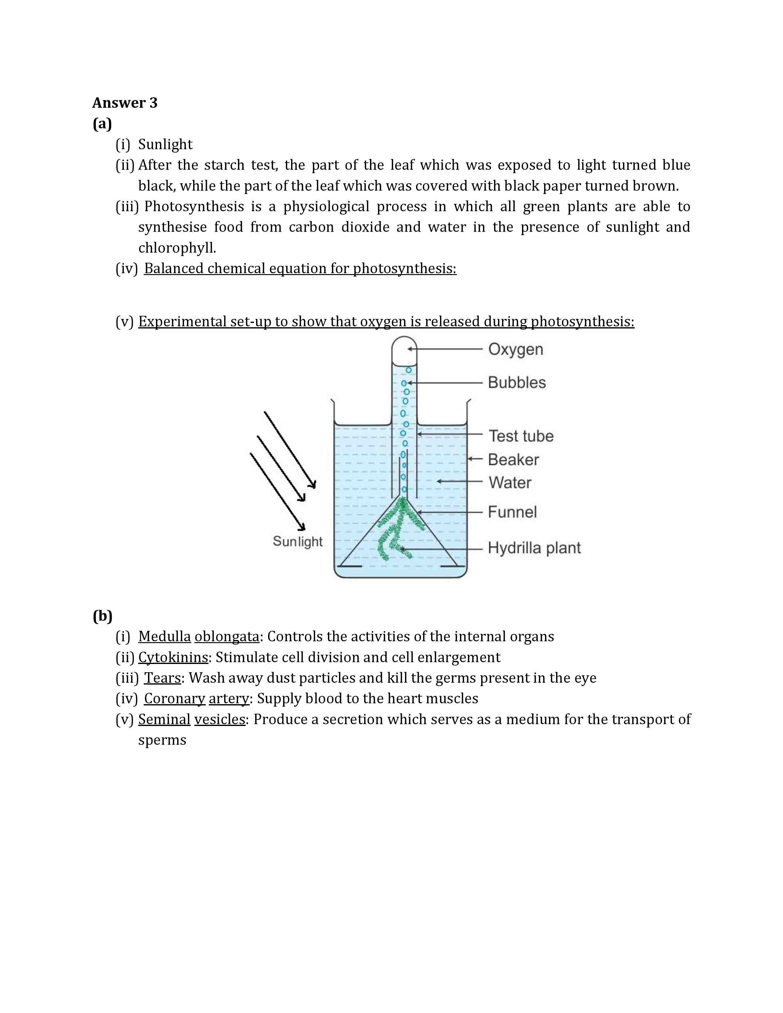 ICSE Class 10 Biology 2019 Solved Paper