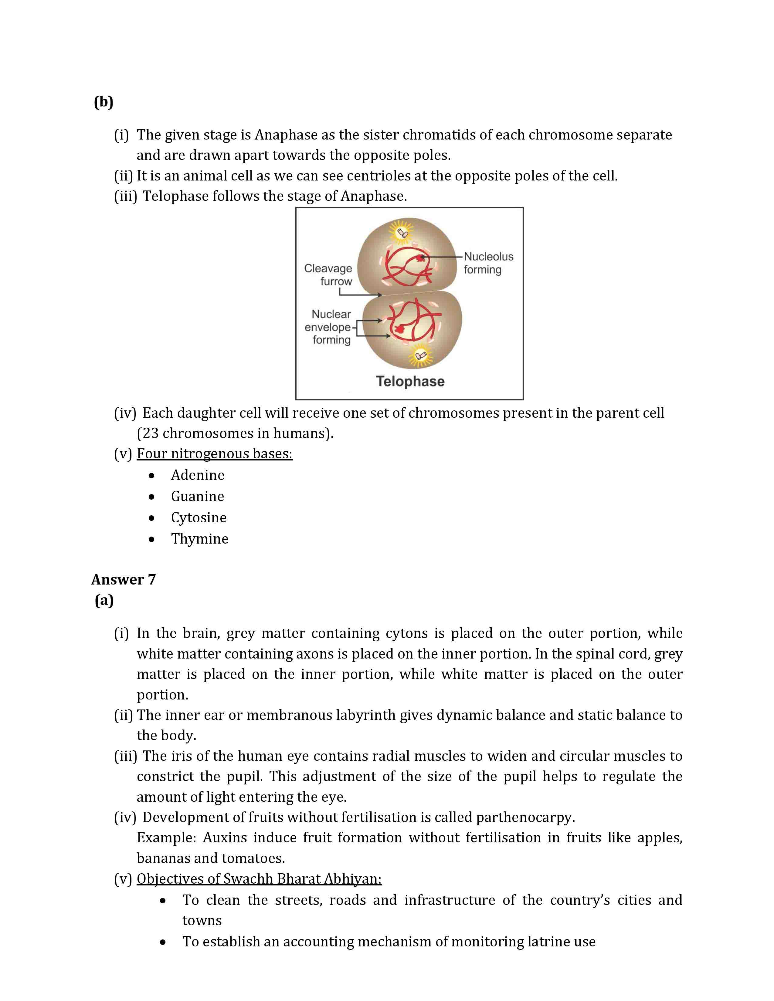 ICSE Class 10 Biology 2019 Solved Paper