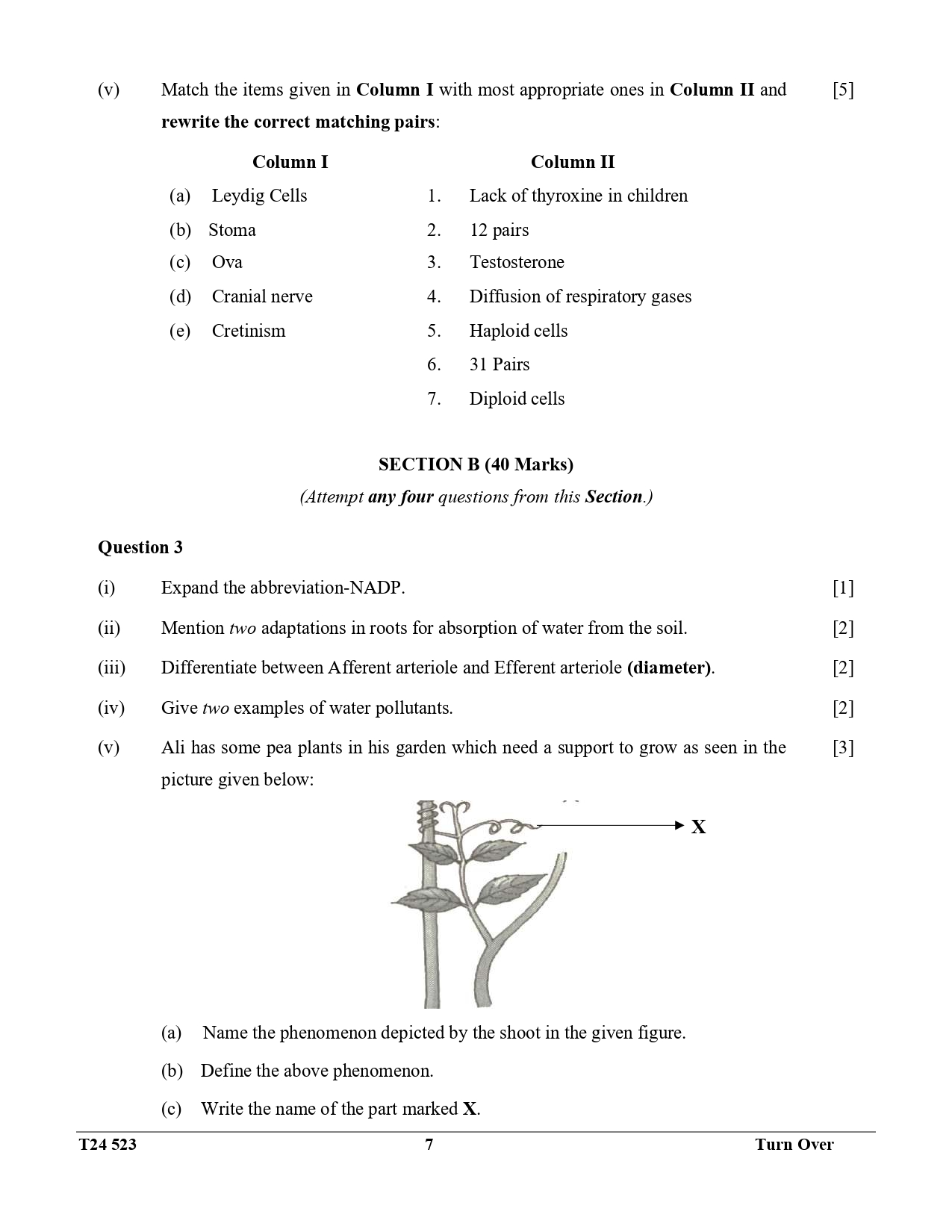 ICSE Class 10 Biology Question Paper 2024 Solved PDF Download — page 7