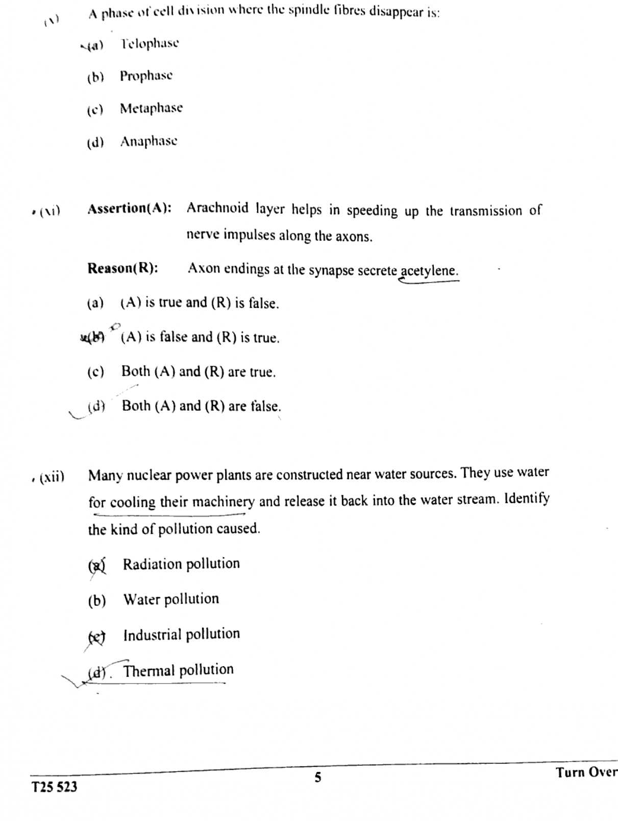 ICSE Class 10 Biology Question Paper 2025 Solved PDF Download — page 5