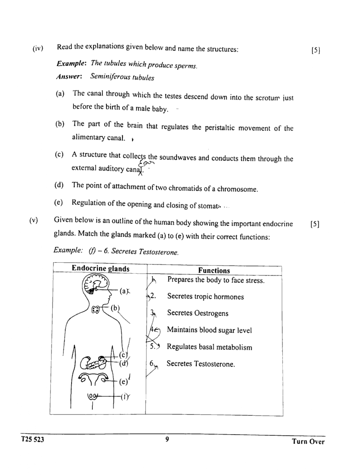 ICSE Class 10 Biology Question Paper 2025 Solved PDF Download — page 9