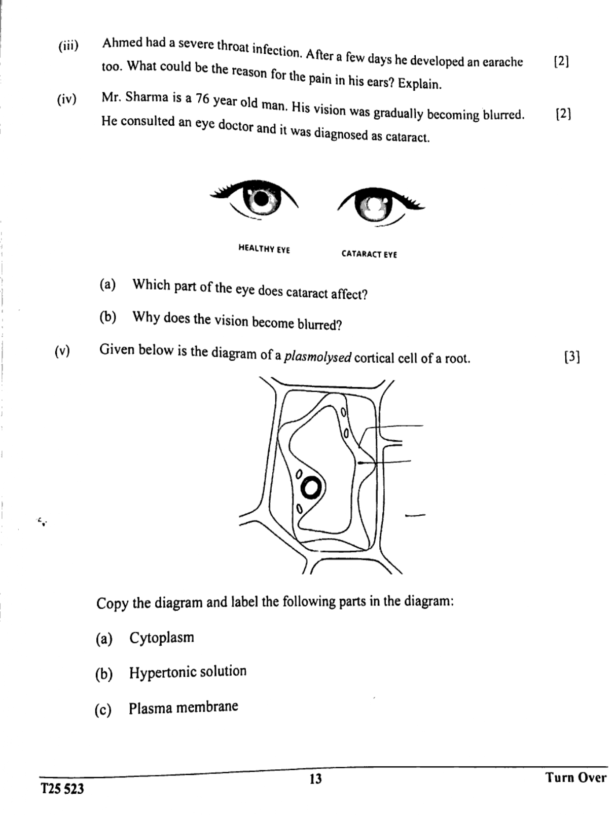 ICSE Class 10 Biology Question Paper 2025 Solved PDF Download — page 13