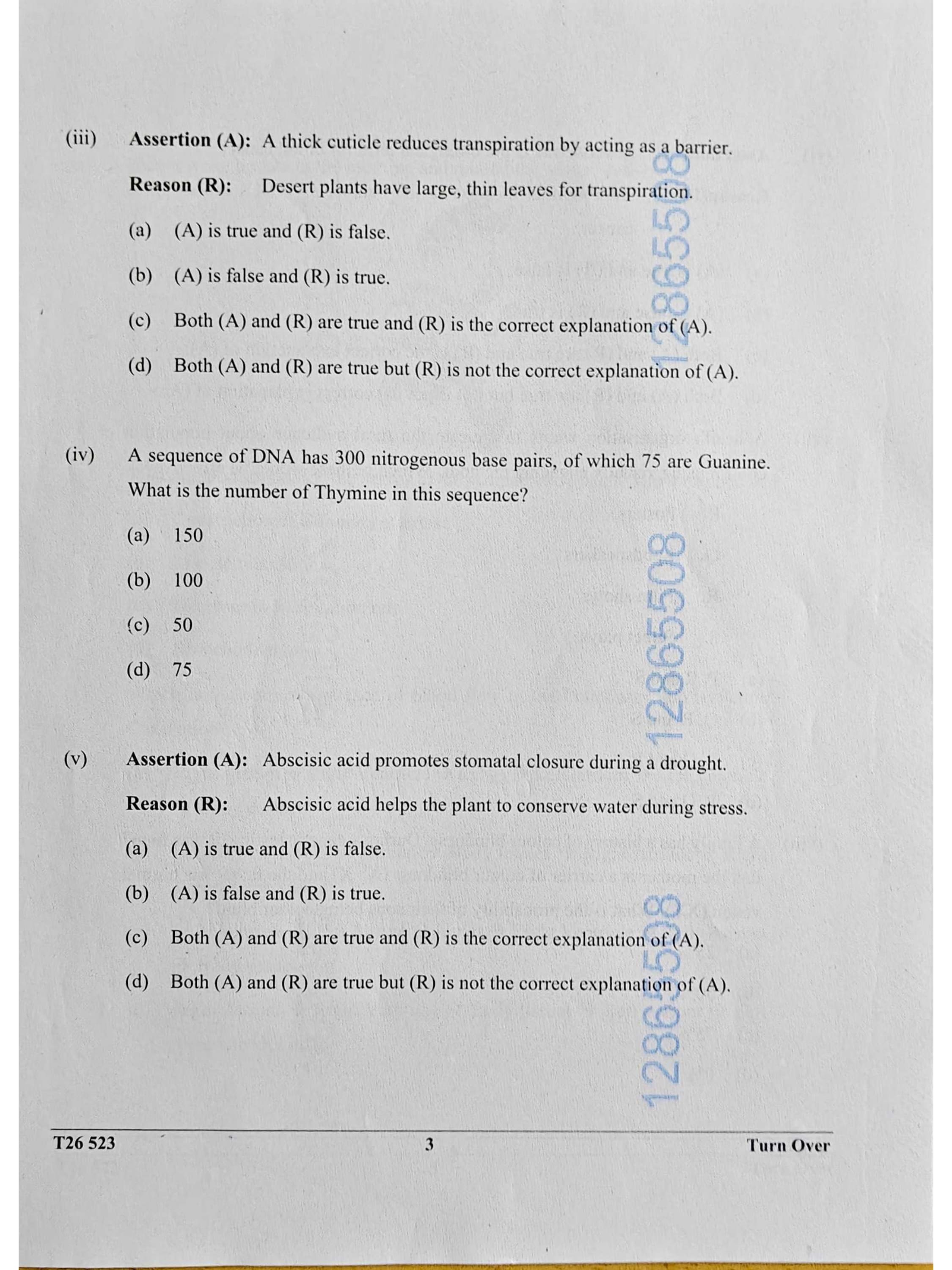 ICSE Class 10 Biology Question Paper 2026 Solved PDF Download — page 3
