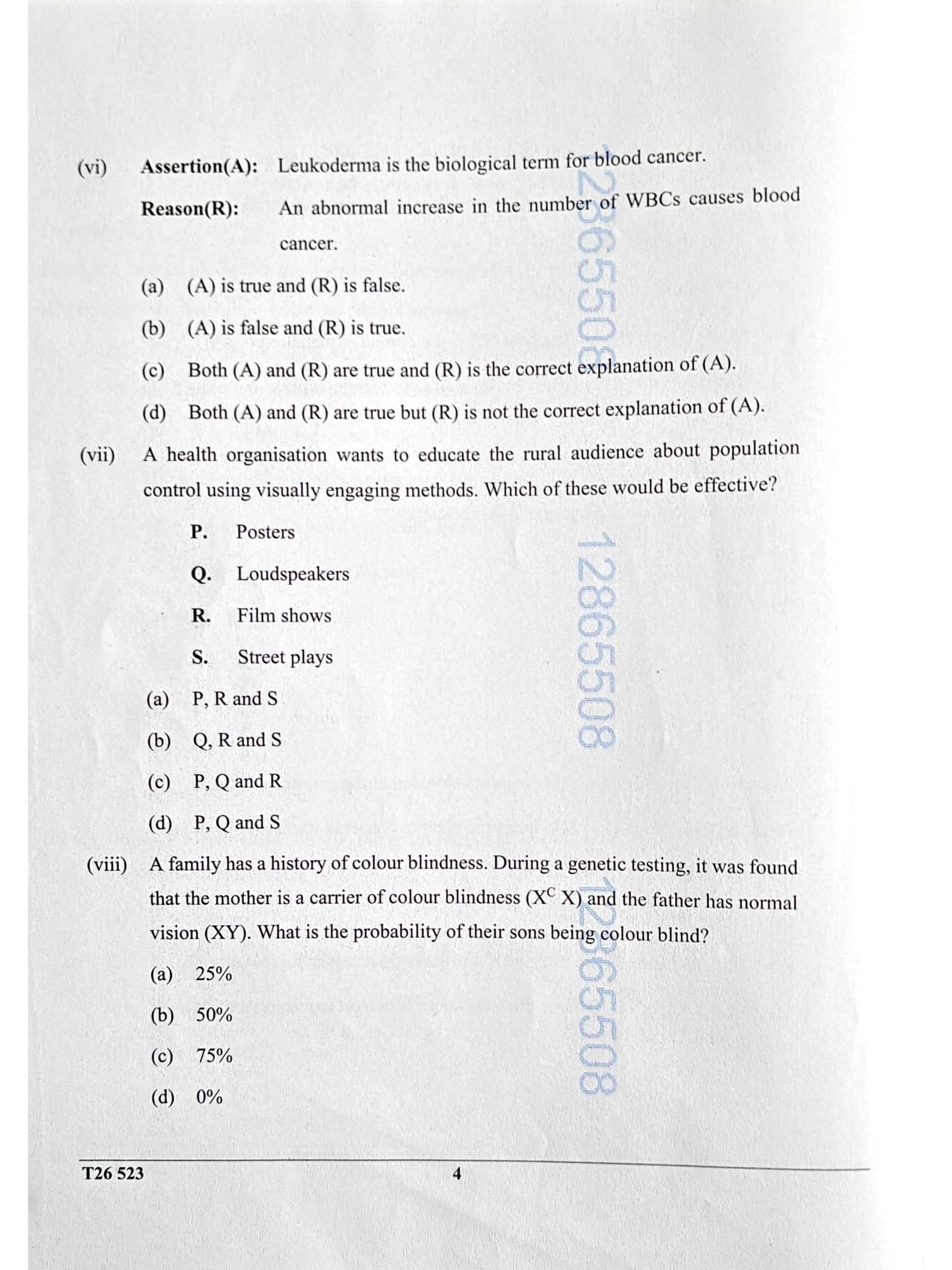 ICSE Class 10 Biology Question Paper 2026 Solved PDF Download — page 4