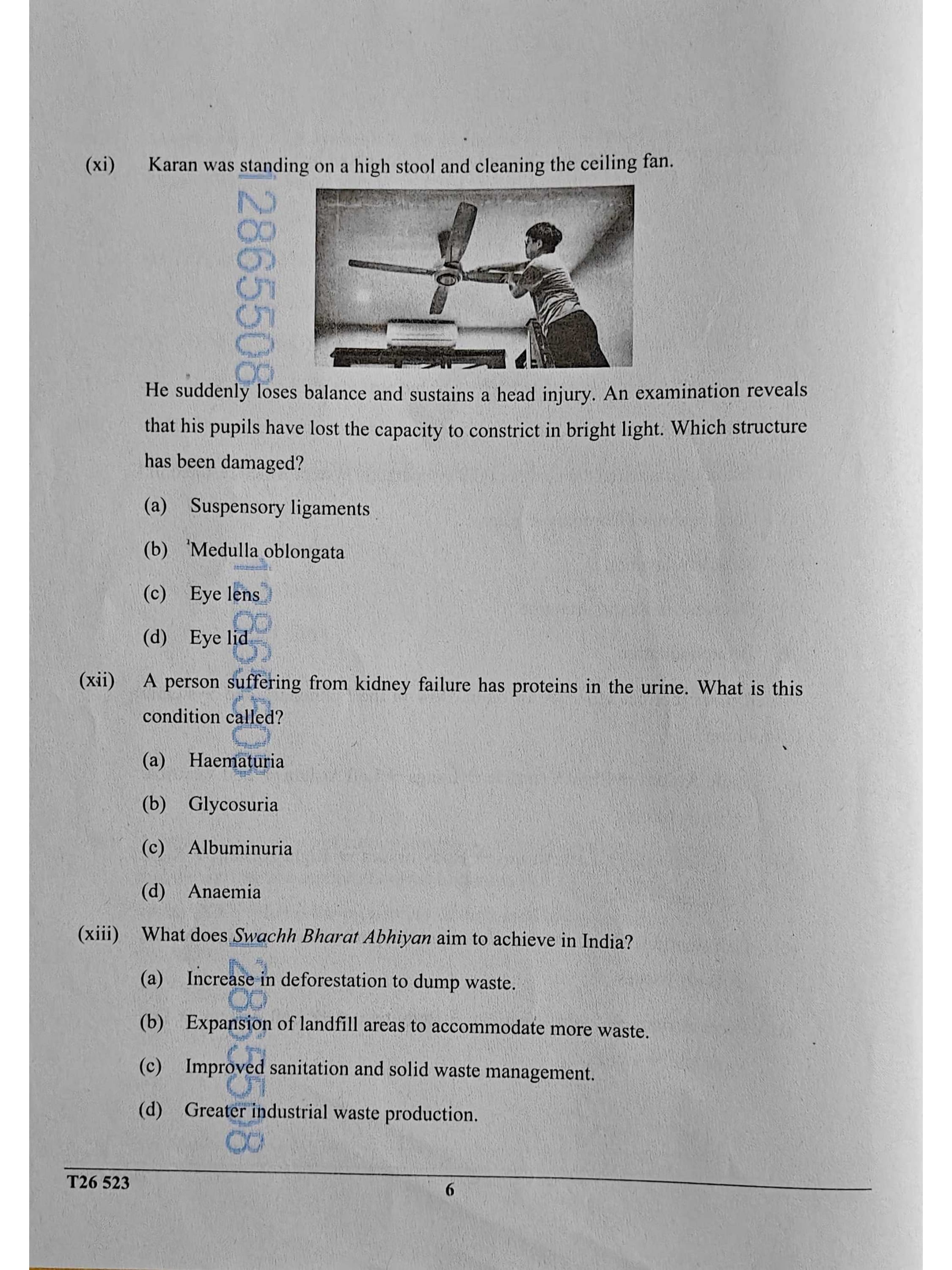 ICSE Class 10 Biology Question Paper 2026 Solved PDF Download — page 6