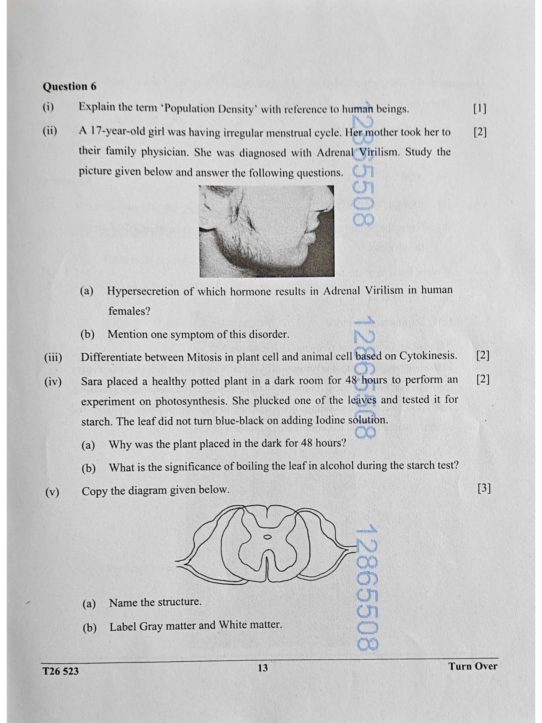 ICSE Class 10 Biology Question Paper 2026 Solved PDF Download — page 13