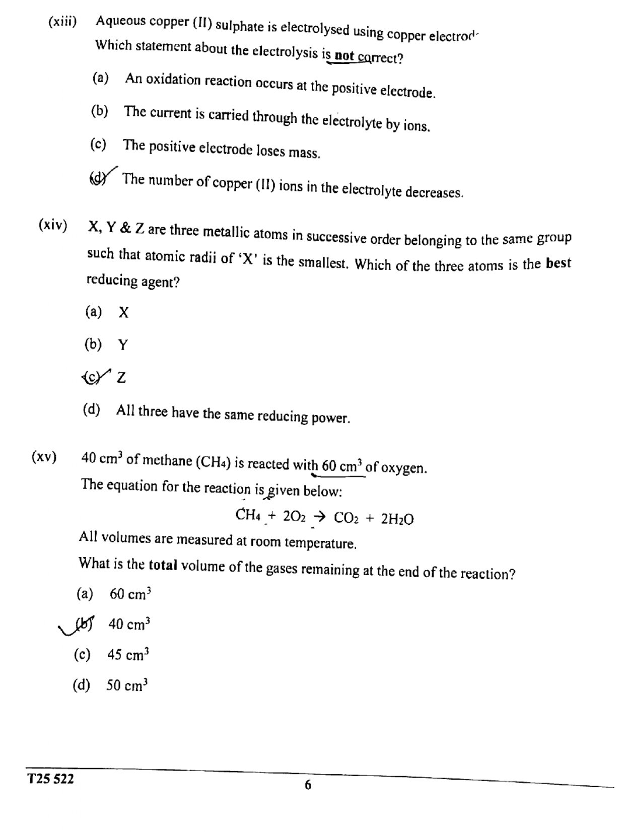 ICSE Class 10 Chemistry Question Paper 2025 Solved PDF Download — page 6