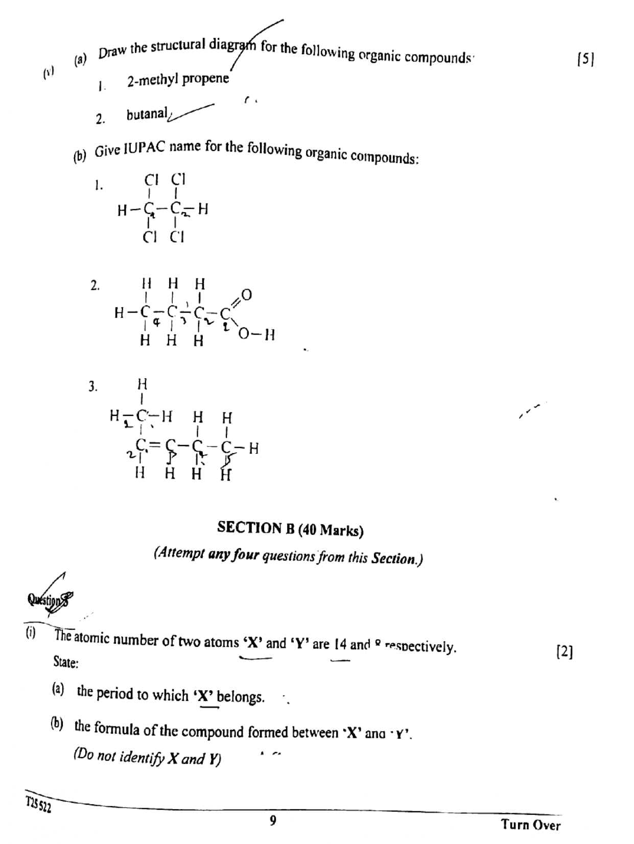 ICSE Class 10 Chemistry Question Paper 2025 Solved PDF Download — page 9
