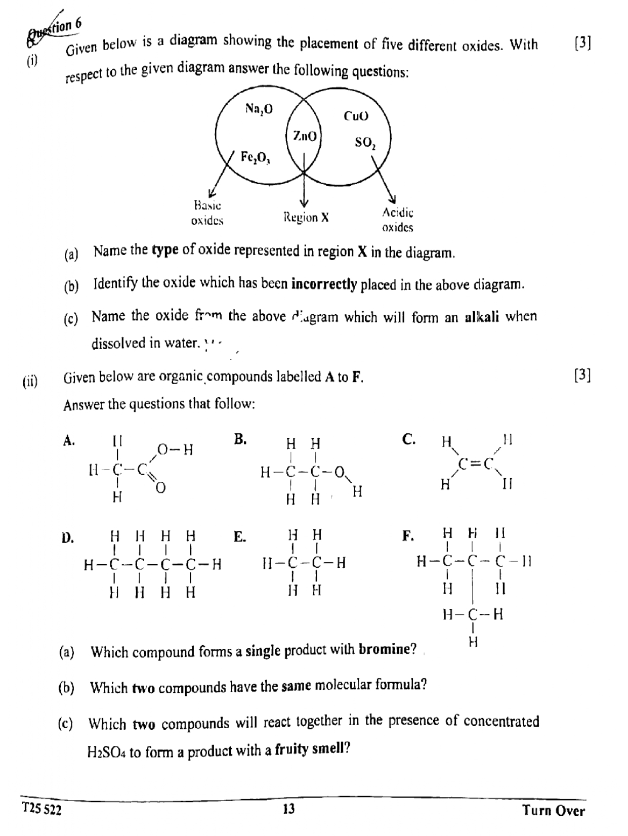 ICSE Class 10 Chemistry Question Paper 2025 Solved PDF Download — page 13