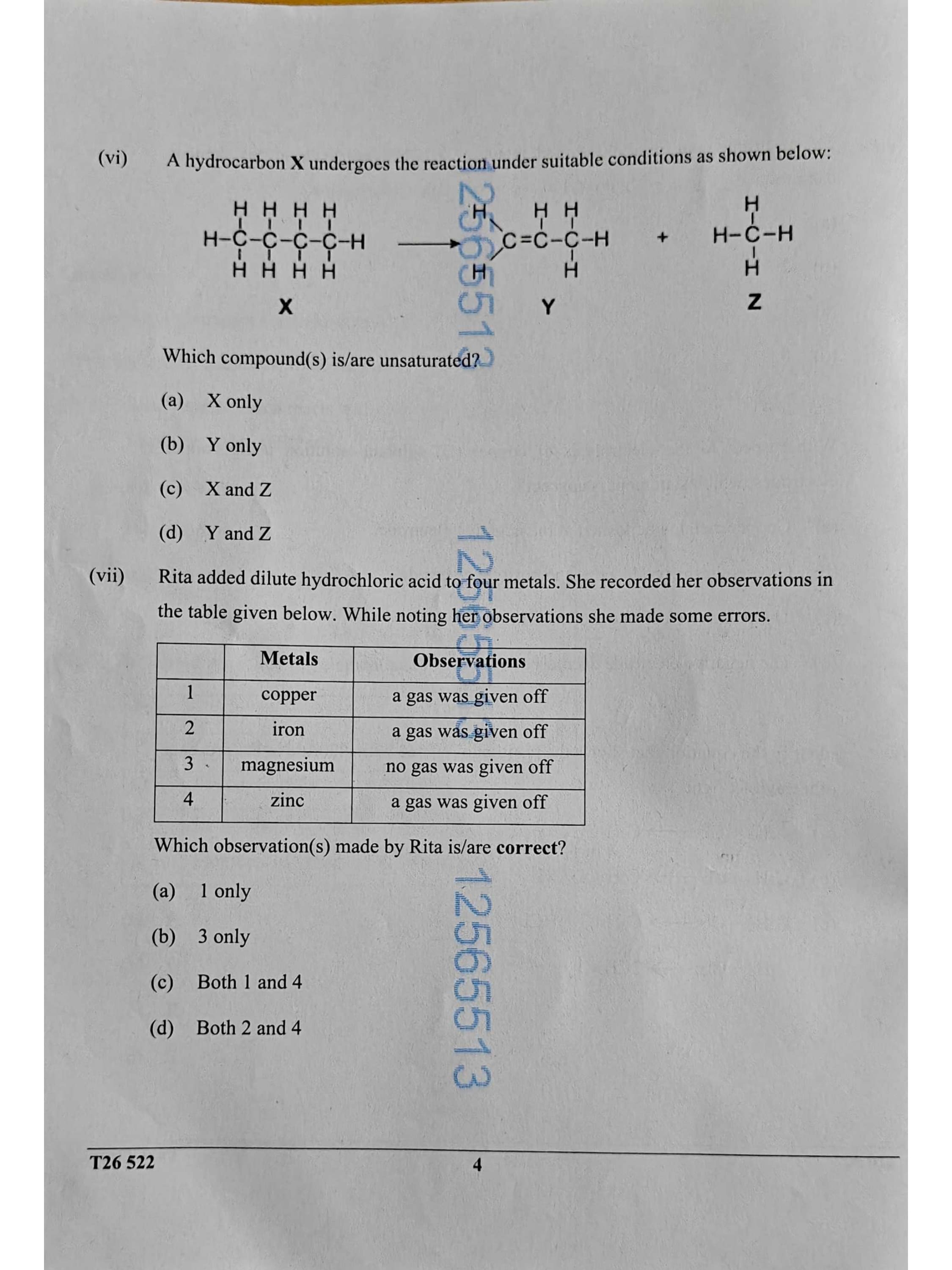 ICSE Class 10 Chemistry Question Paper 2026 Solved PDF Download — page 4