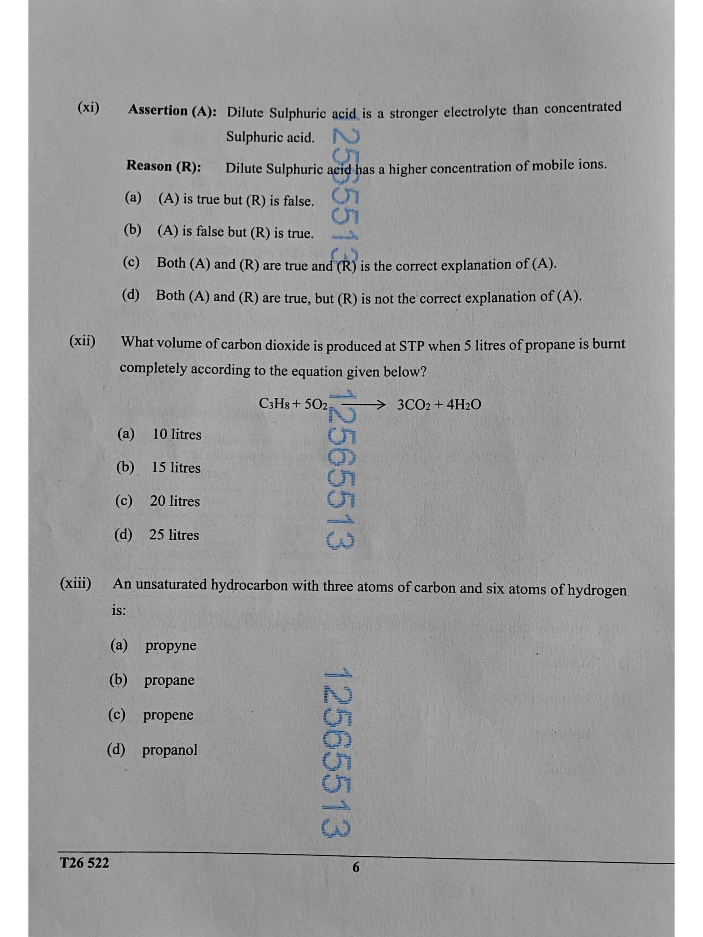 ICSE Class 10 Chemistry Question Paper 2026 Solved PDF Download — page 6