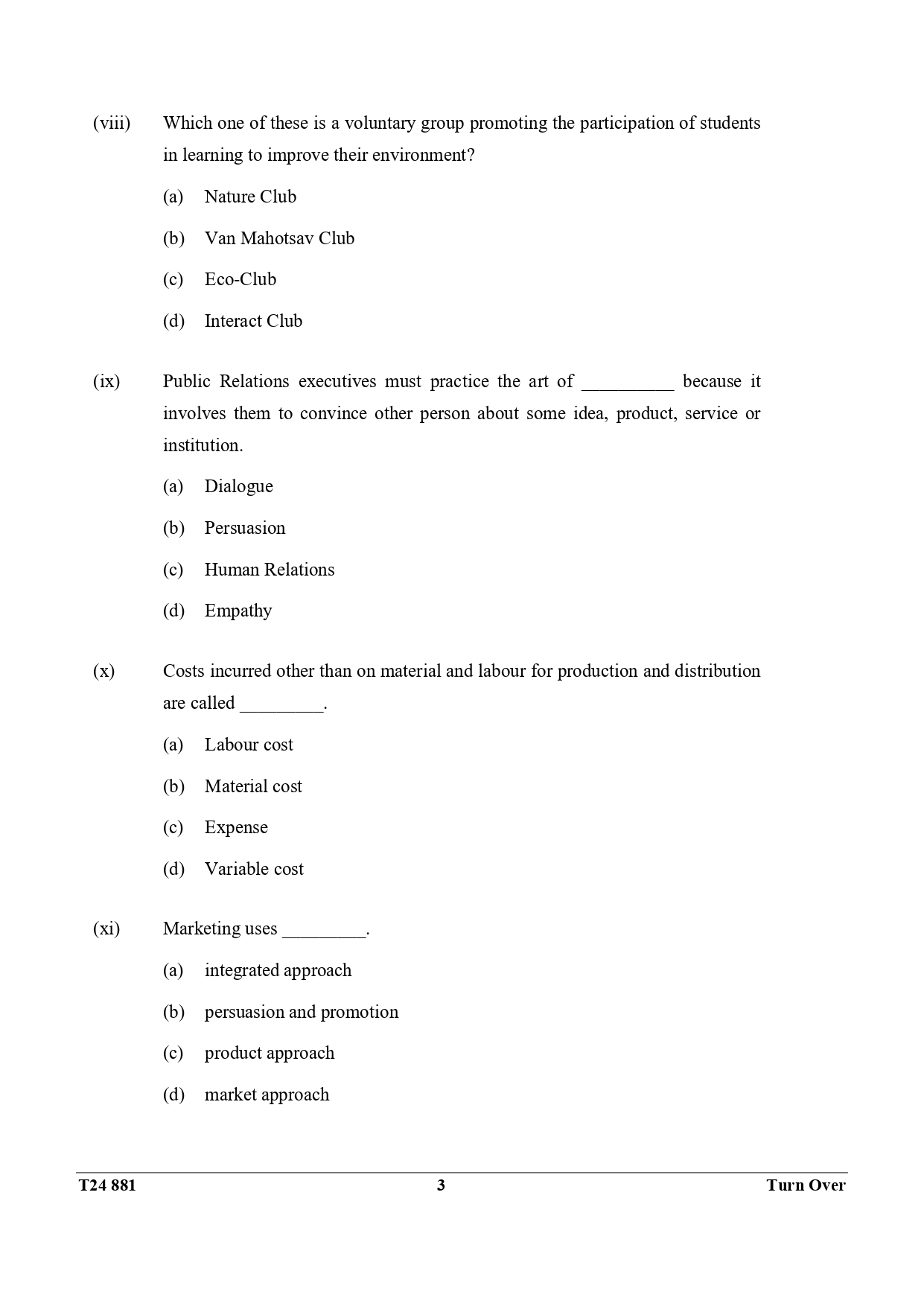 ICSE Class 10 Commercial Applications Question Paper 2024 Solved PDF Download — page 3