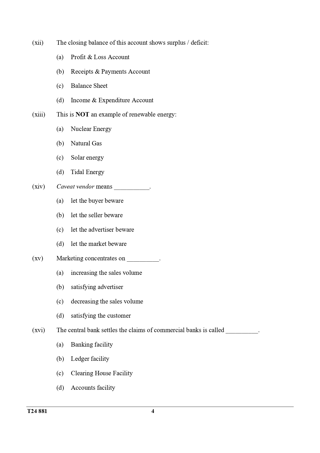ICSE Class 10 Commercial Applications Question Paper 2024 Solved PDF Download — page 4