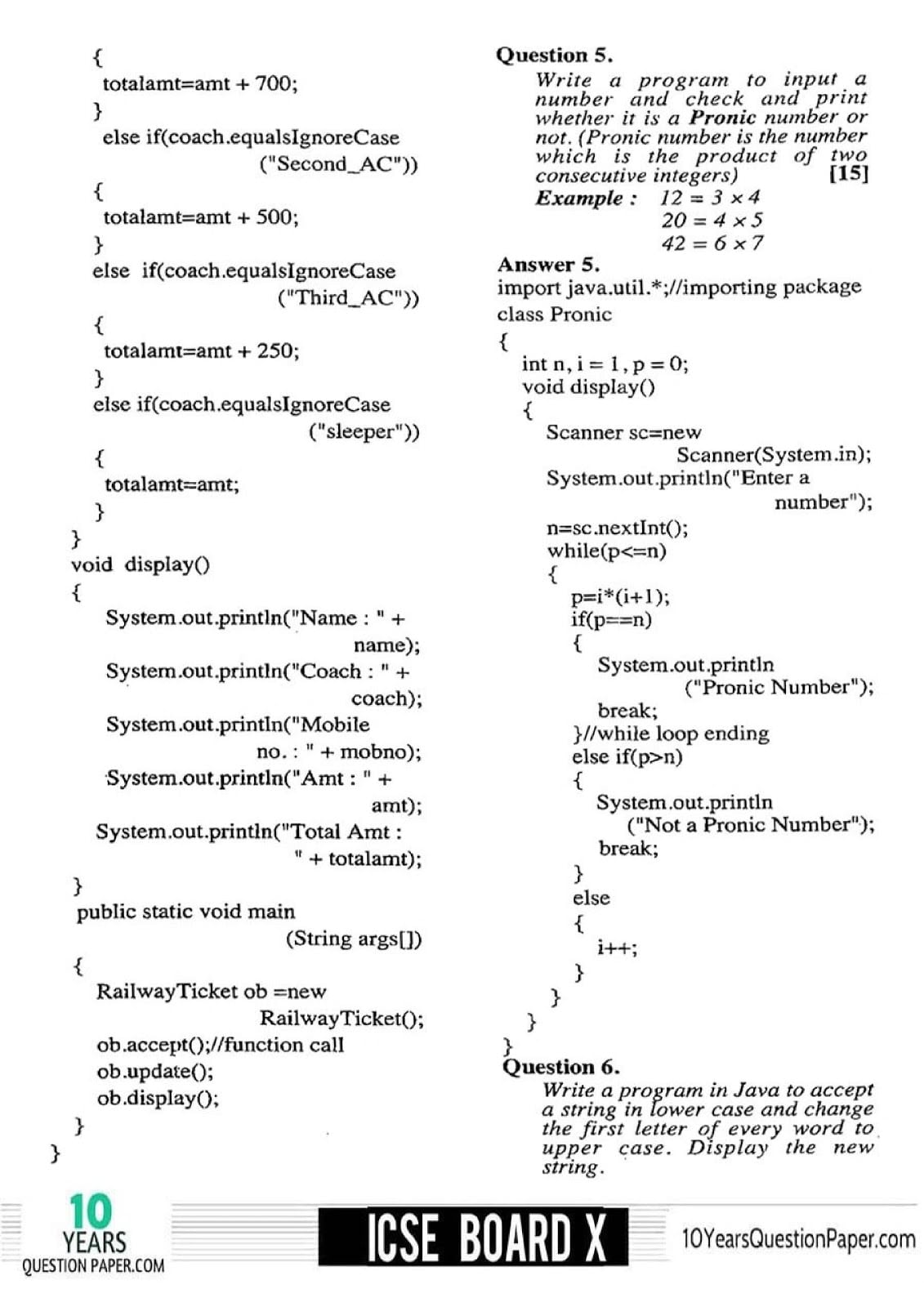 ICSE Class 10 Computer Applications 2018 Solved Paper