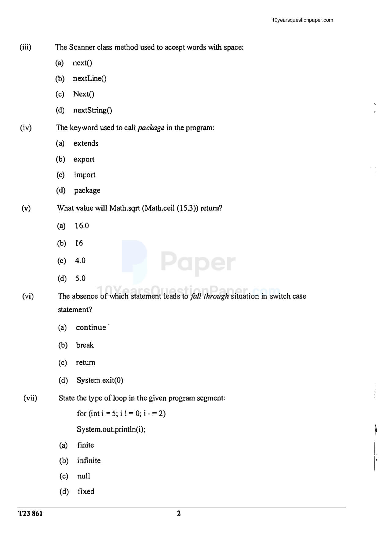 ICSE 2023 Computer Applications Question Paper For Class 10