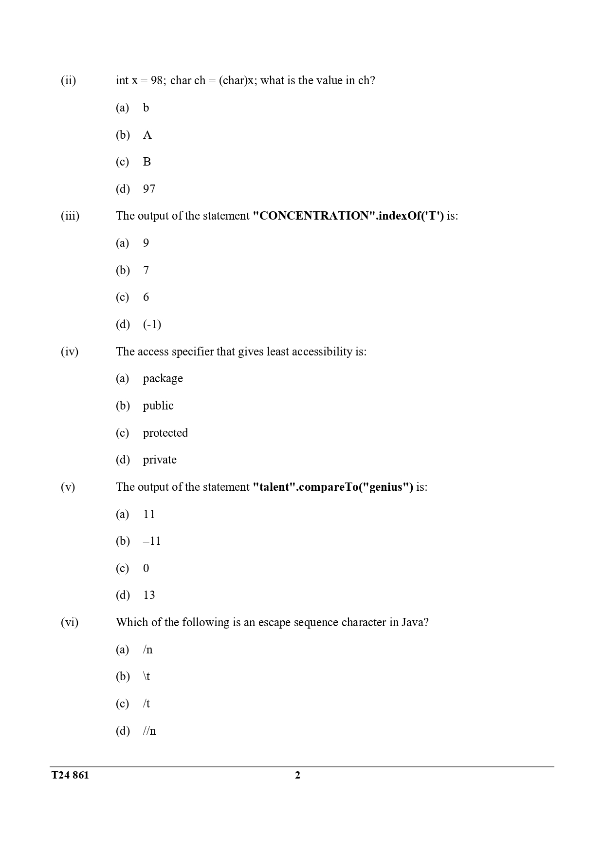 ICSE Class 10 Computer Applications Question Paper 2024 Solved PDF Download — page 2