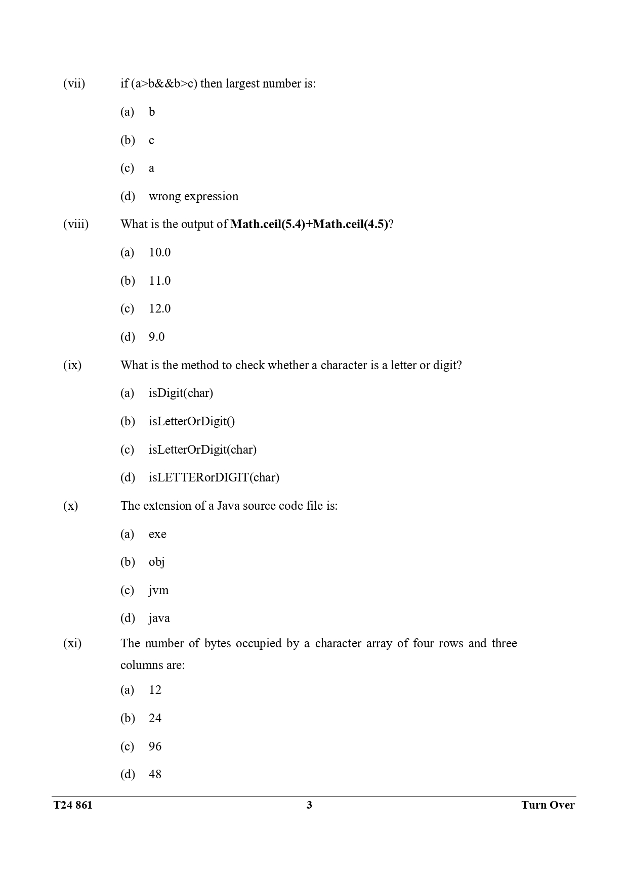 ICSE Class 10 Computer Applications Question Paper 2024 Solved PDF Download — page 3