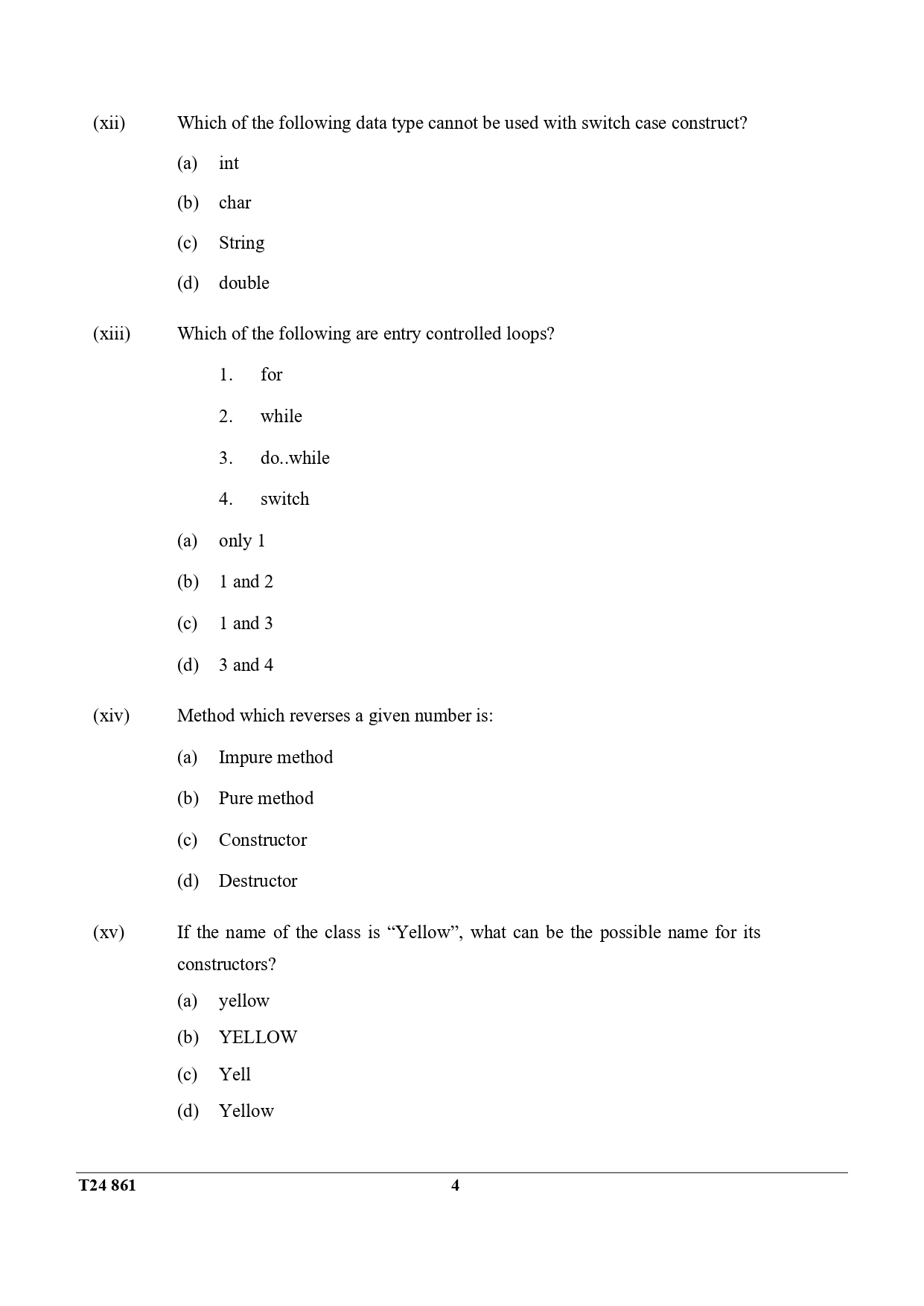 ICSE Class 10 Computer Applications Question Paper 2024 Solved PDF Download — page 4
