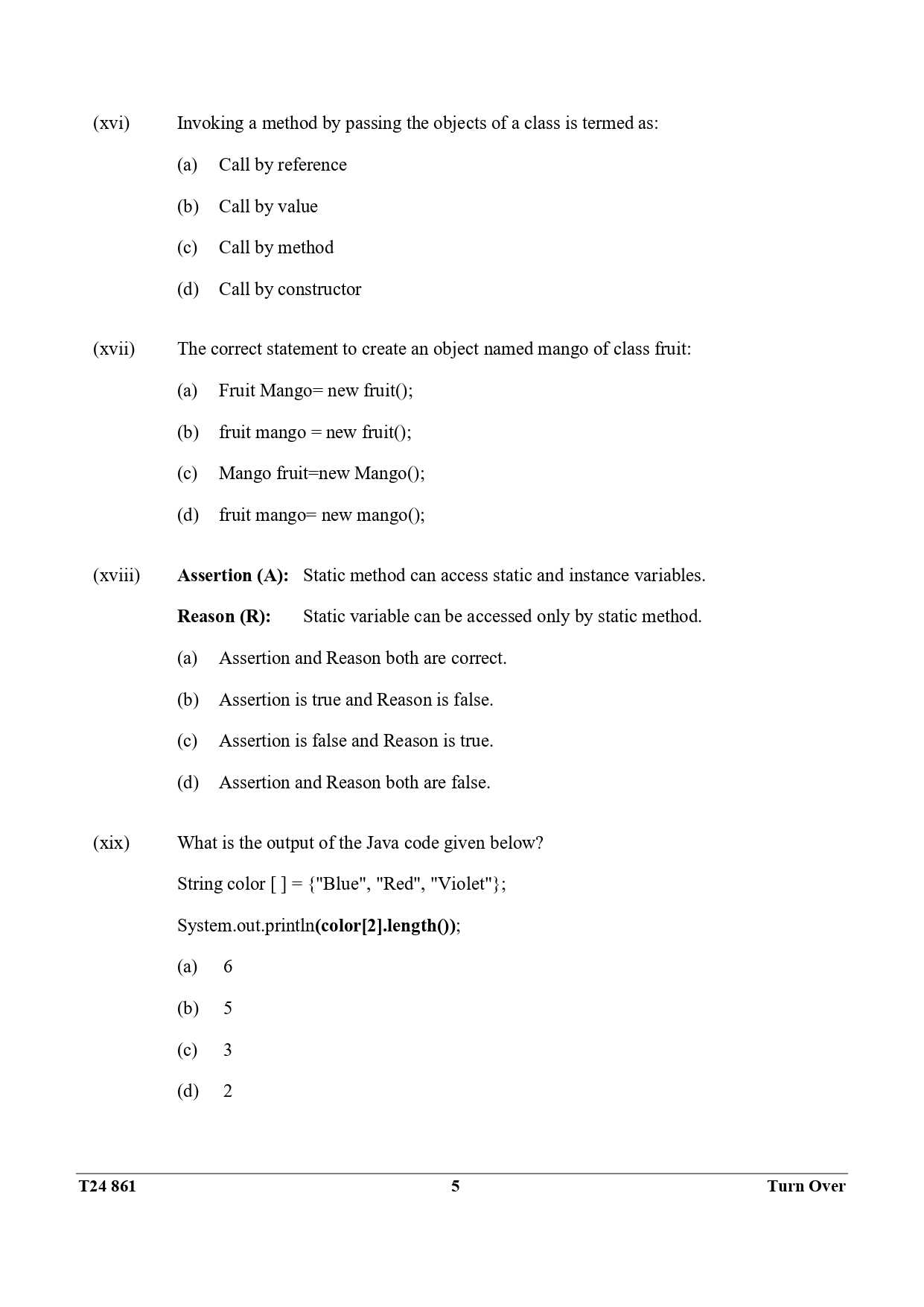 ICSE Class 10 Computer Applications Question Paper 2024 Solved PDF Download — page 5