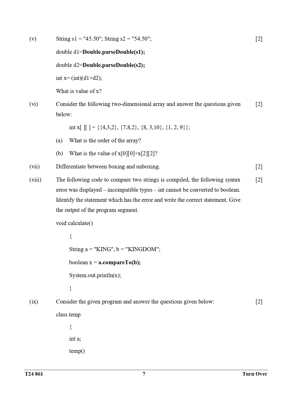 ICSE Class 10 Computer Applications Question Paper 2024 Solved PDF Download — page 7