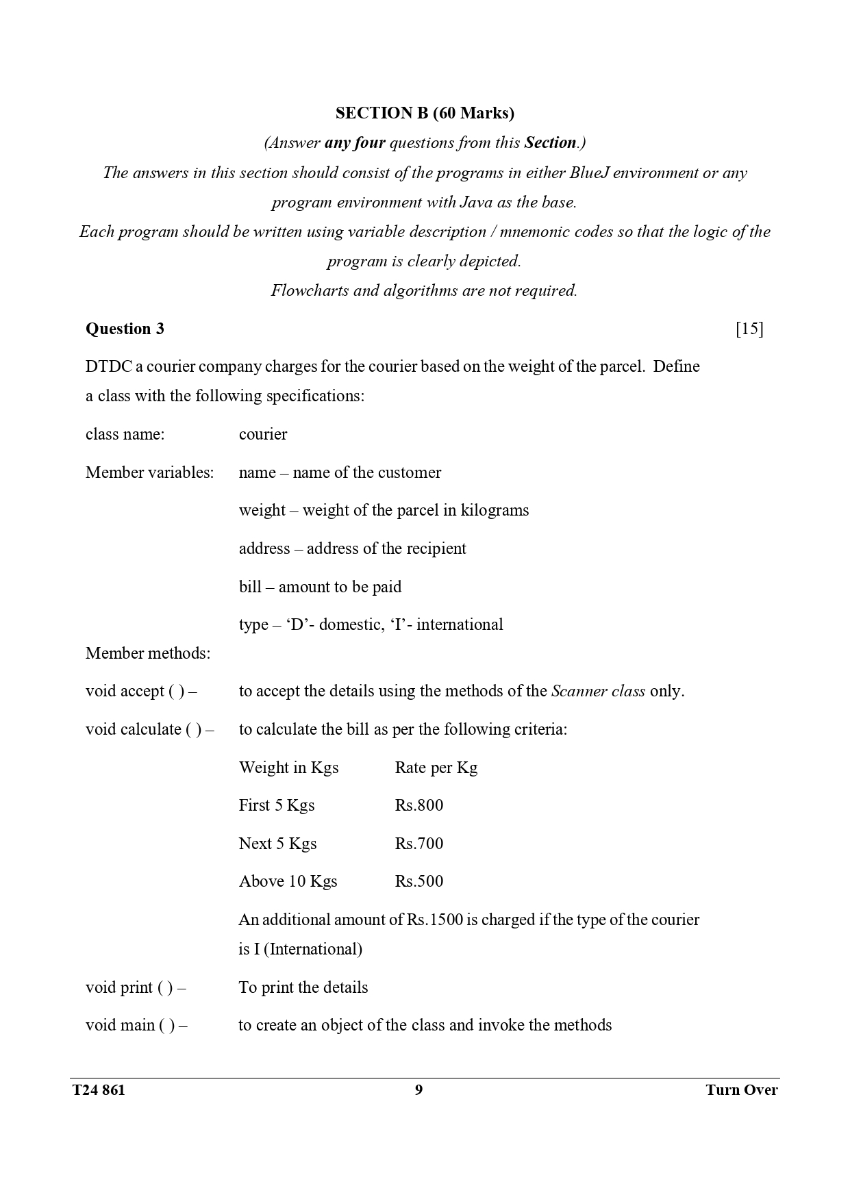 ICSE Class 10 Computer Applications Question Paper 2024 Solved PDF Download — page 9