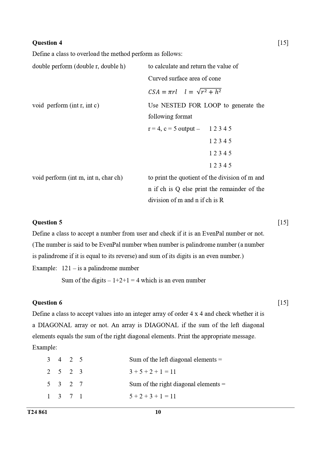 ICSE Class 10 Computer Applications Question Paper 2024 Solved PDF Download — page 10