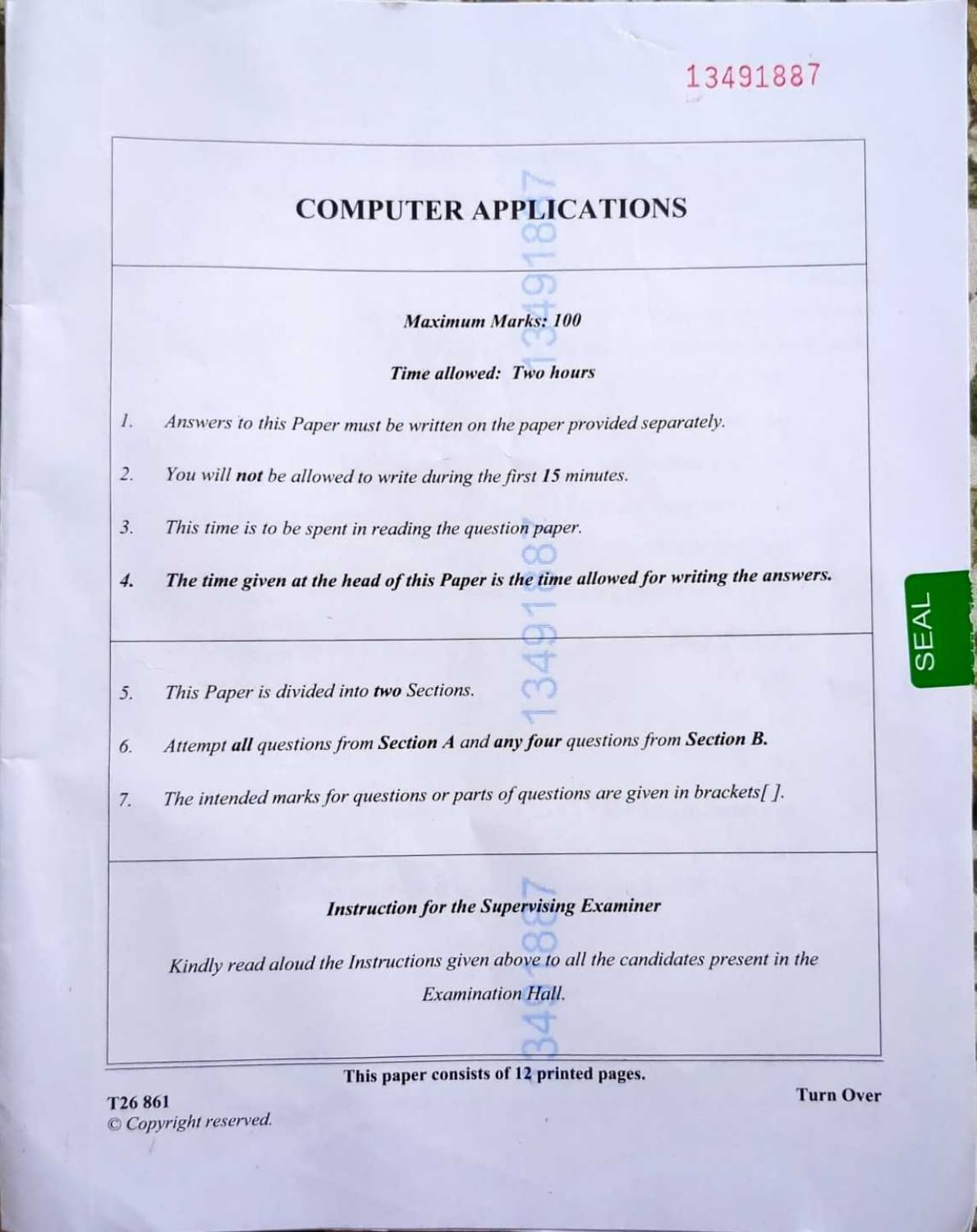 ICSE Class 10 Computer Applications Question Paper 2026 Solved PDF Download — page 1