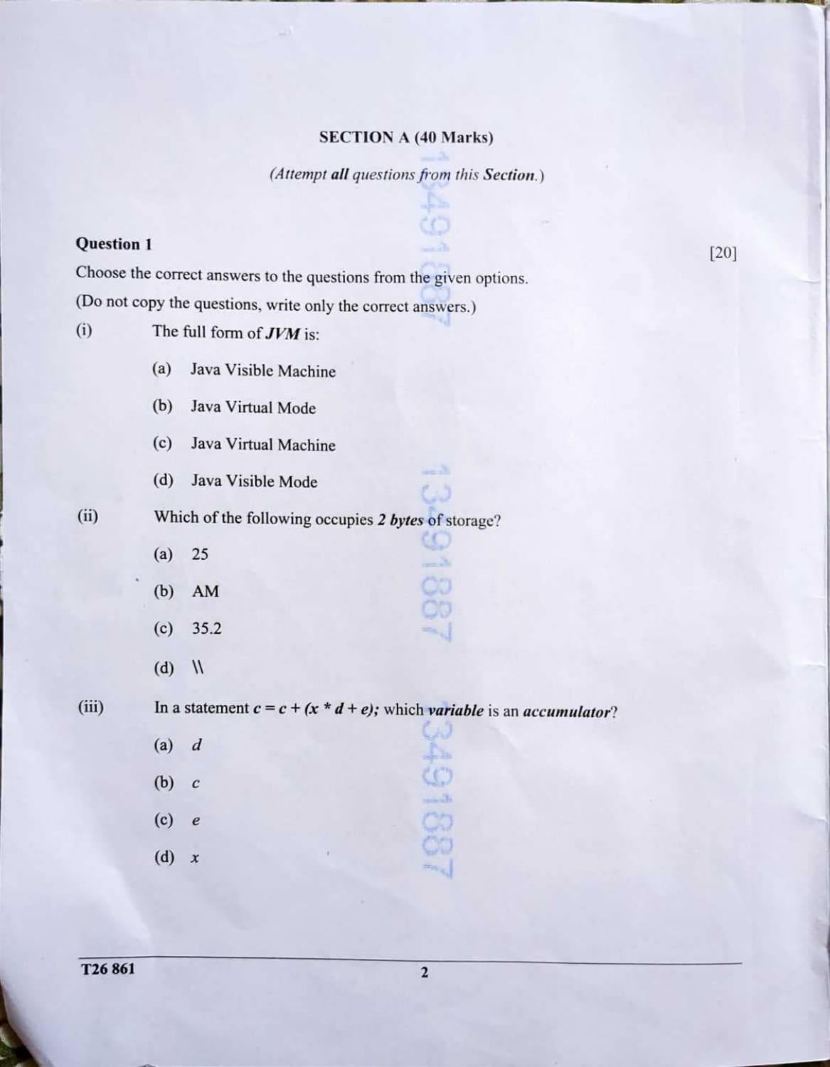 ICSE Class 10 Computer Applications Question Paper 2026 Solved PDF Download — page 2