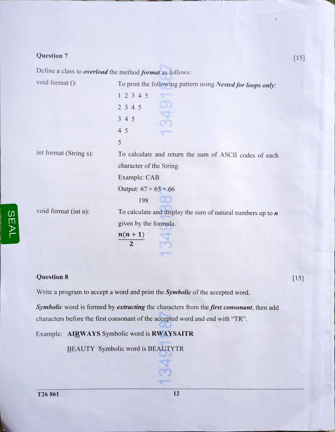 ICSE Class 10 Computer Applications Question Paper 2026 Solved PDF Download — page 12