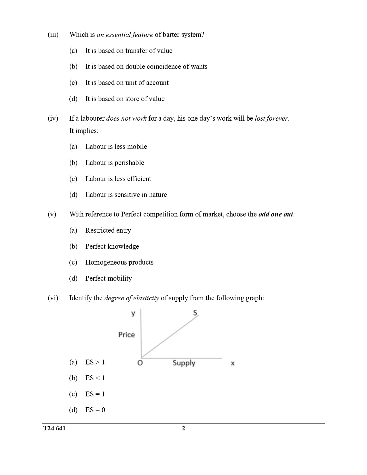 ICSE Class 10 Economics Question Paper 2024 Solved PDF Download — page 2