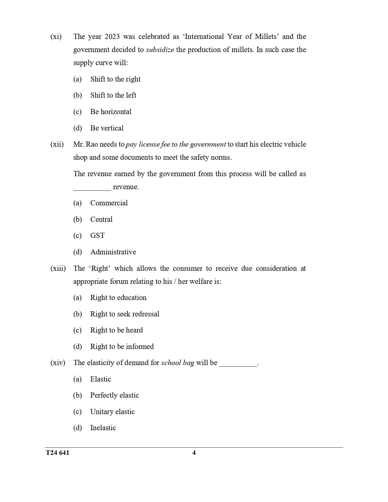 ICSE Class 10 Economics Question Paper 2024 Solved PDF Download — page 4