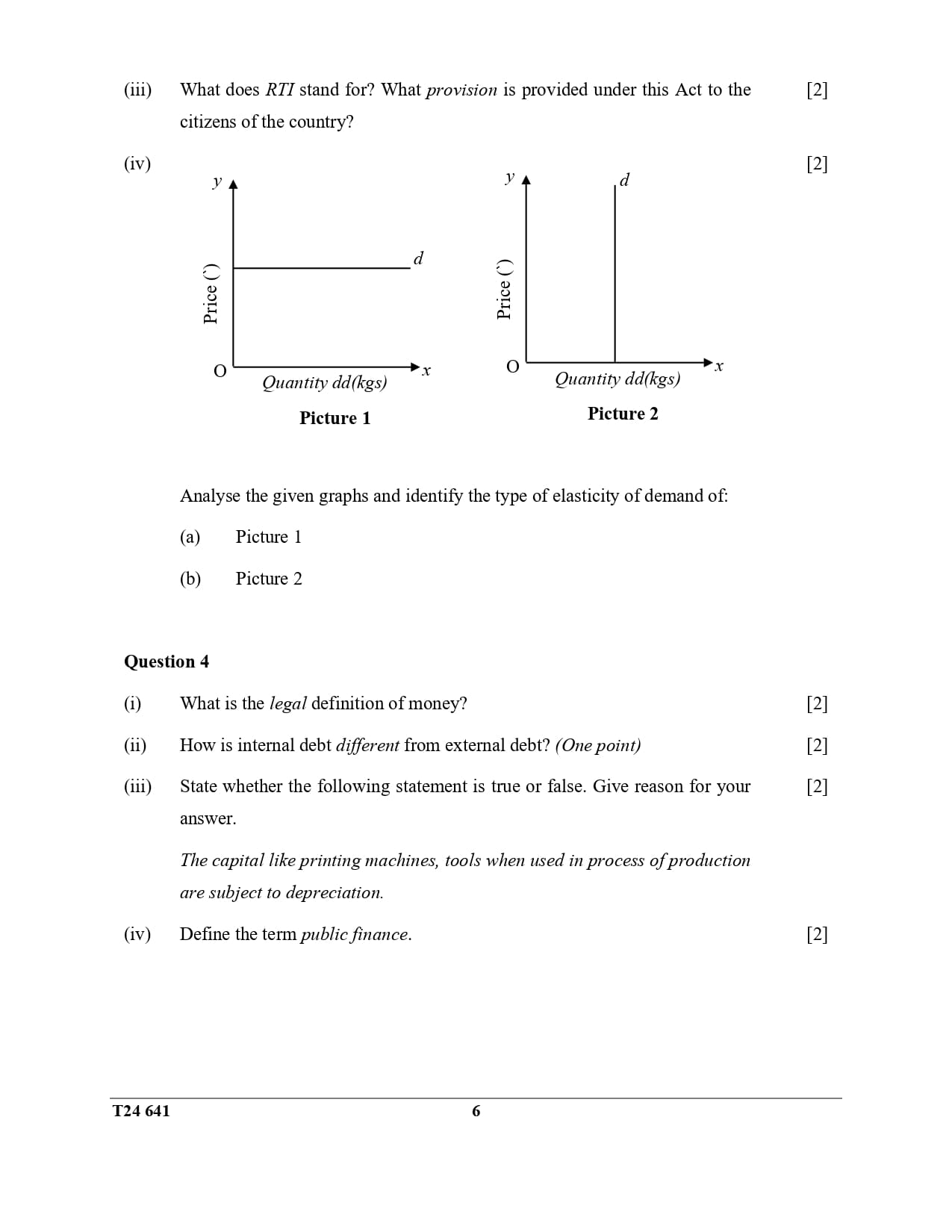 ICSE Class 10 Economics Question Paper 2024 Solved PDF Download — page 6