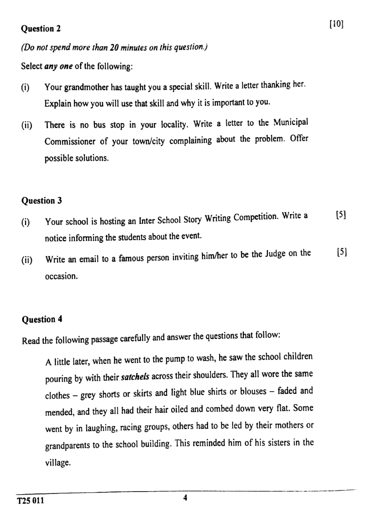 ICSE Class 10 English Language Question Paper 2025 Solved PDF Download — page 3