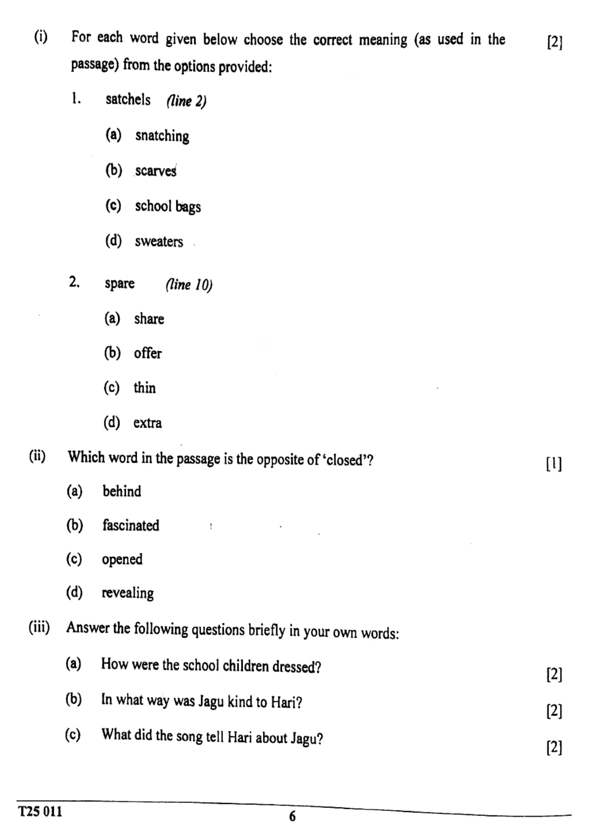 ICSE Class 10 English Language Question Paper 2025 Solved PDF Download — page 5