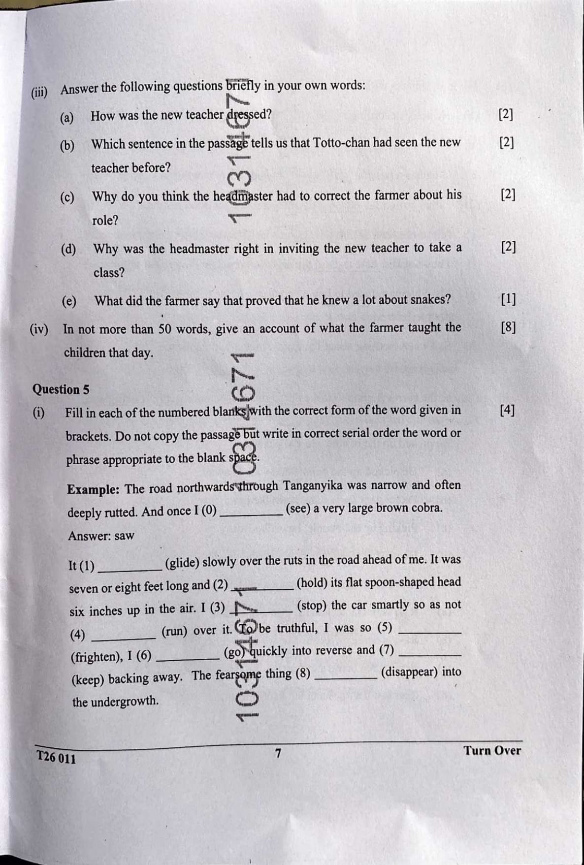 ICSE Class 10 English Language Question Paper 2026 Solved PDF Download — page 6