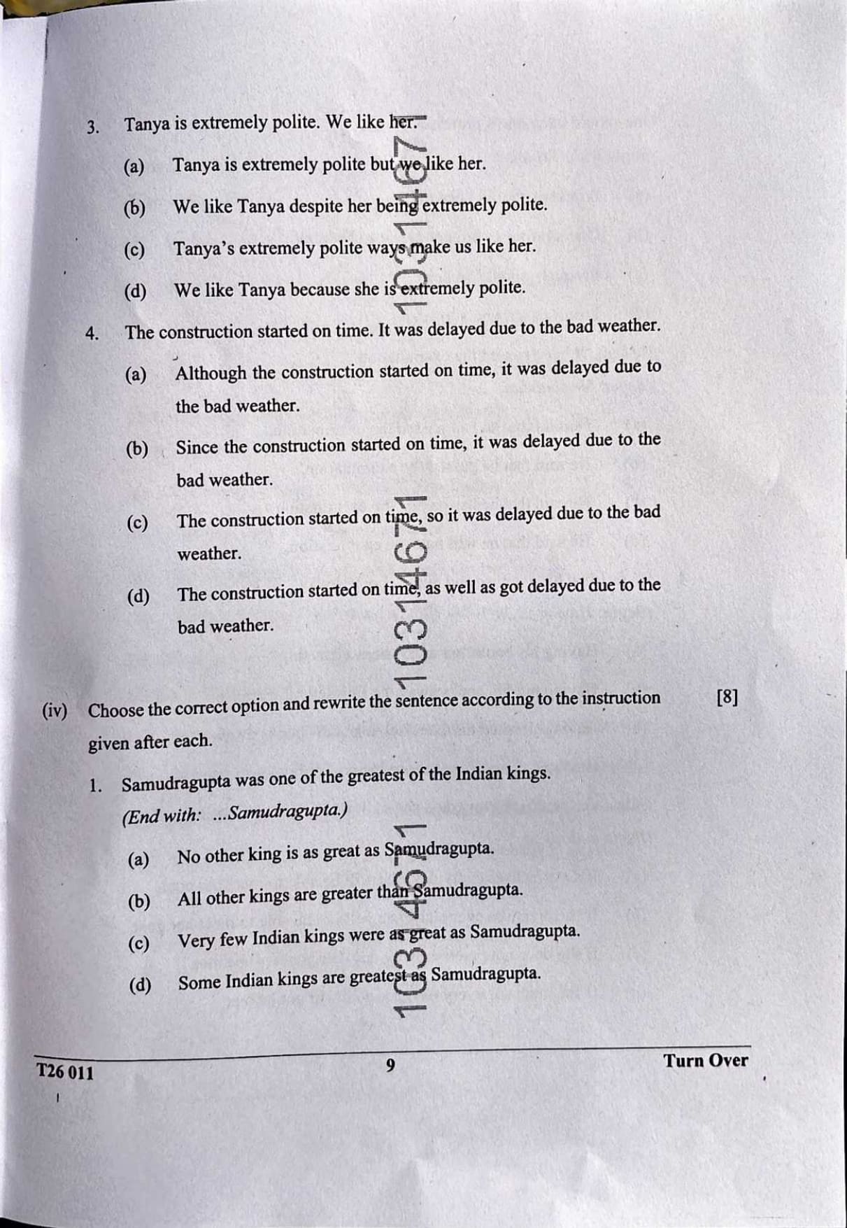 ICSE Class 10 English Language Question Paper 2026 Solved PDF Download — page 8