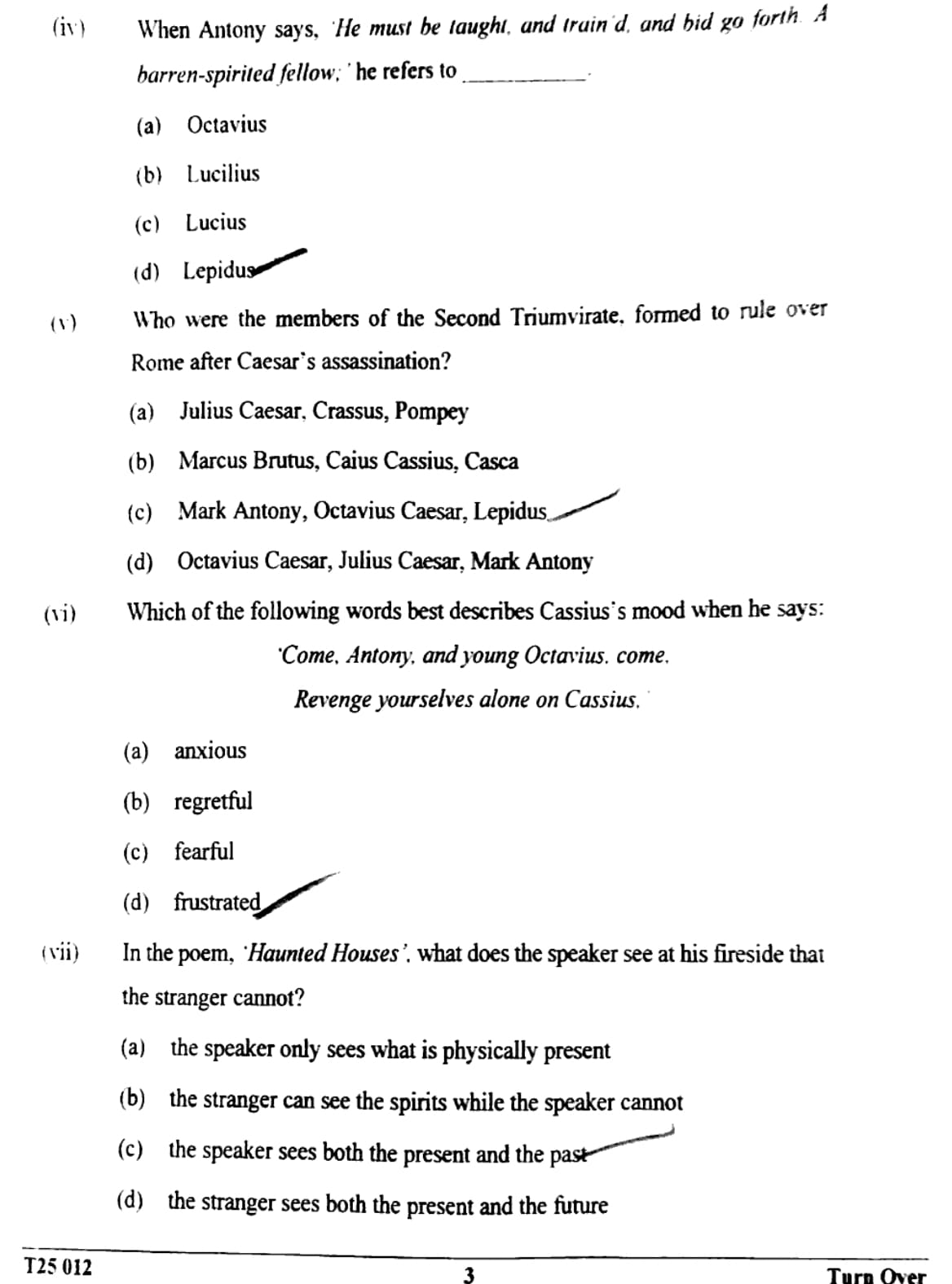 ICSE Class 10 English Literature Question Paper 2025 Solved PDF Download — page 3