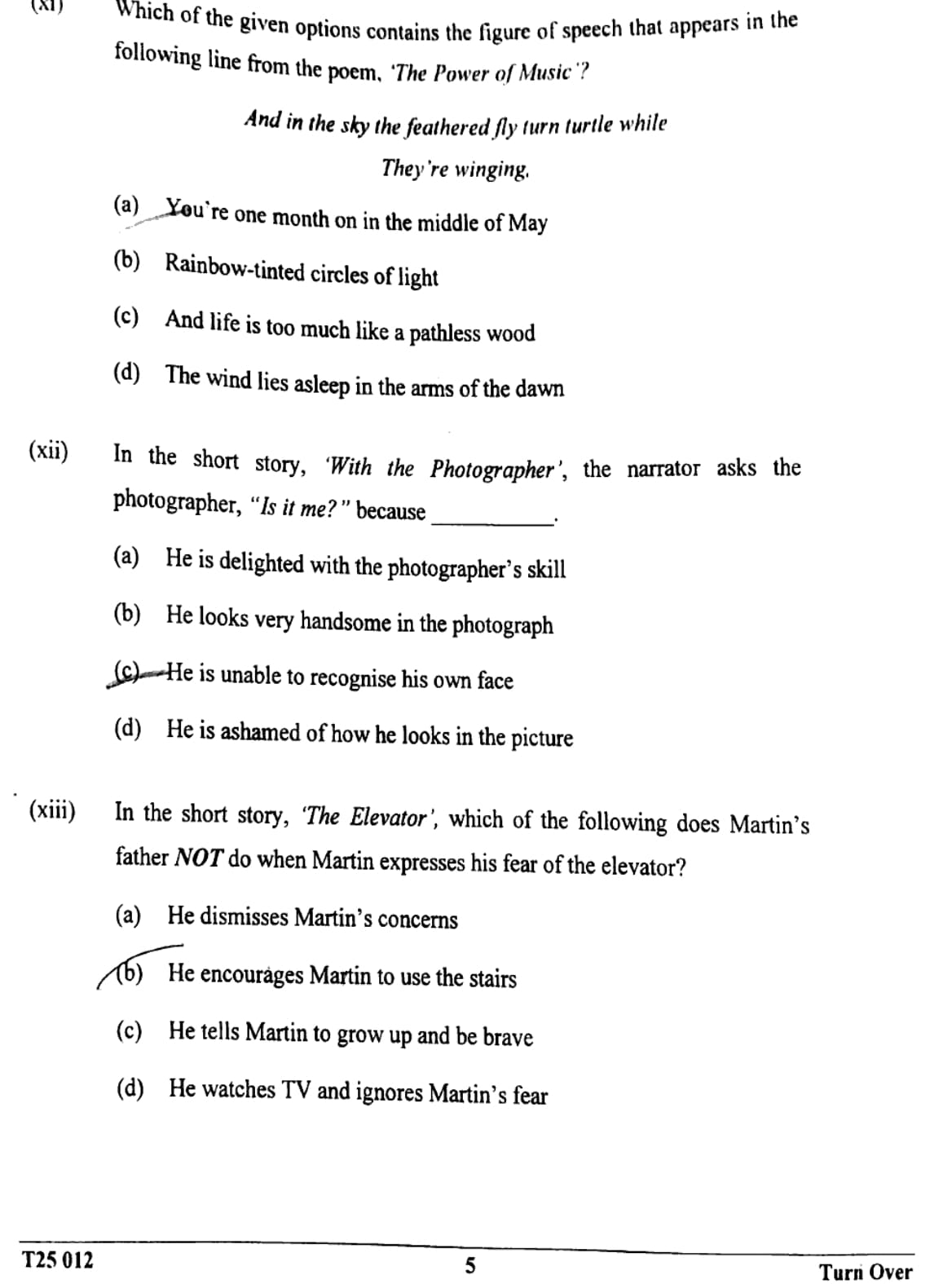 ICSE Class 10 English Literature Question Paper 2025 Solved PDF Download — page 5